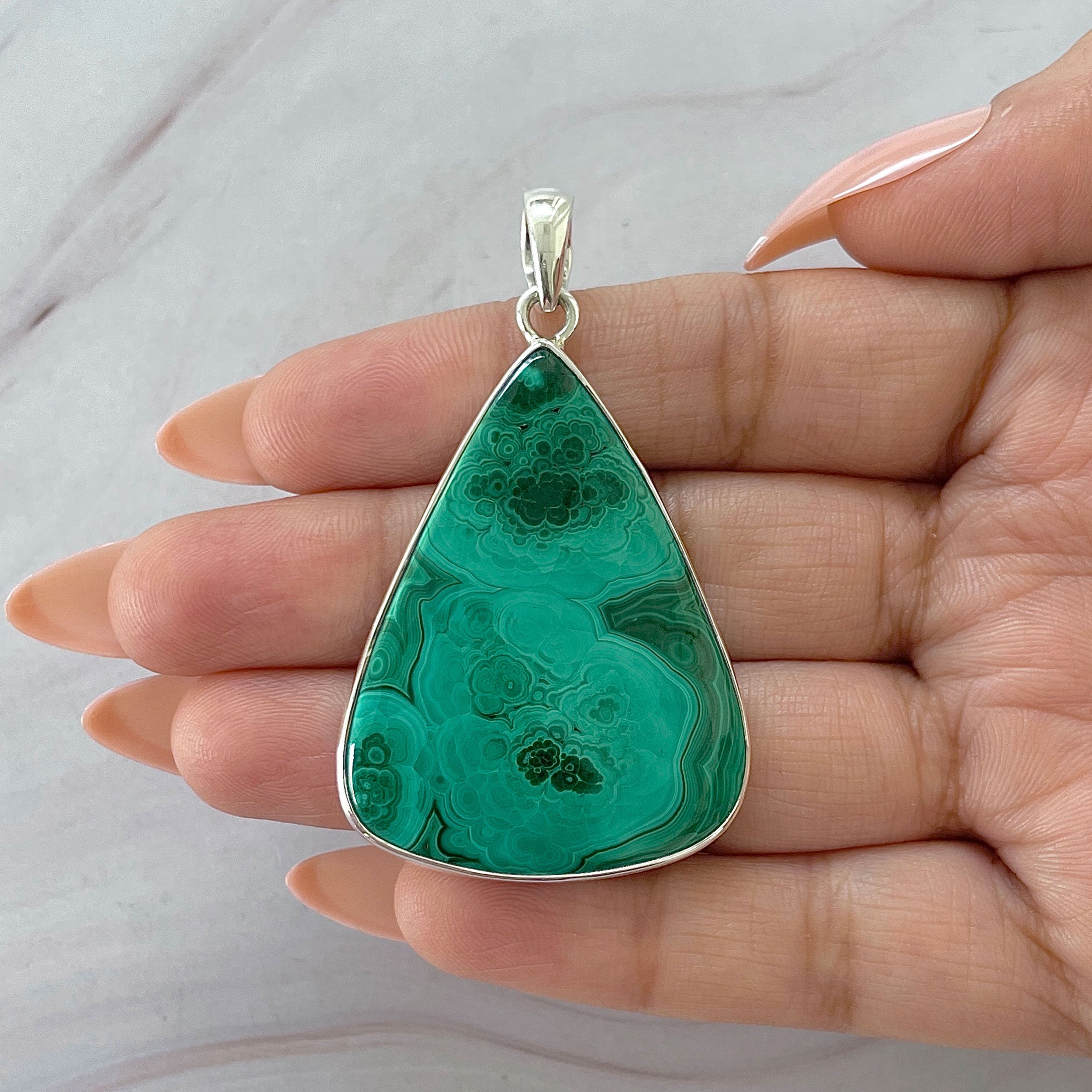 Malachite Pendant-(MLC-P-144.)
