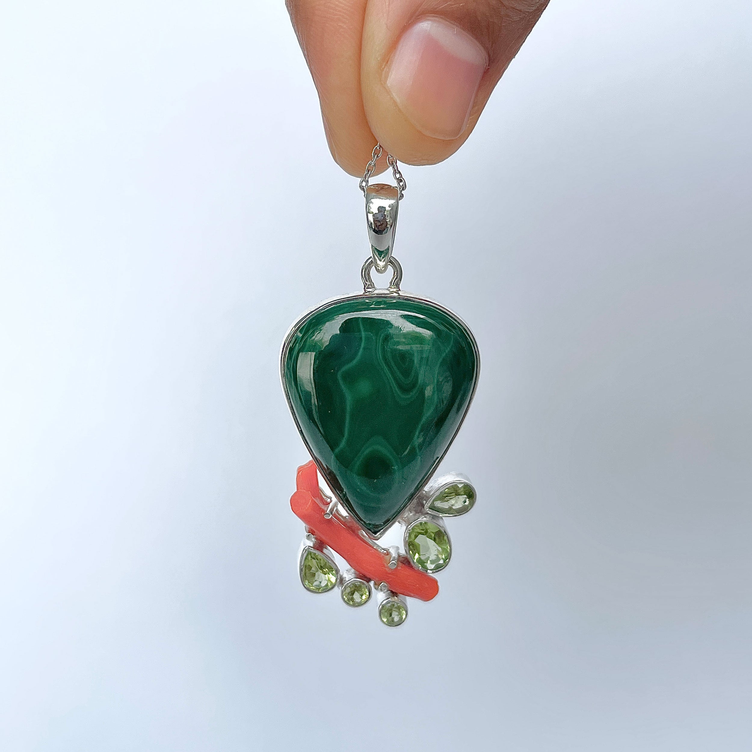 Malachite Pendant-(MLC-P-146.)