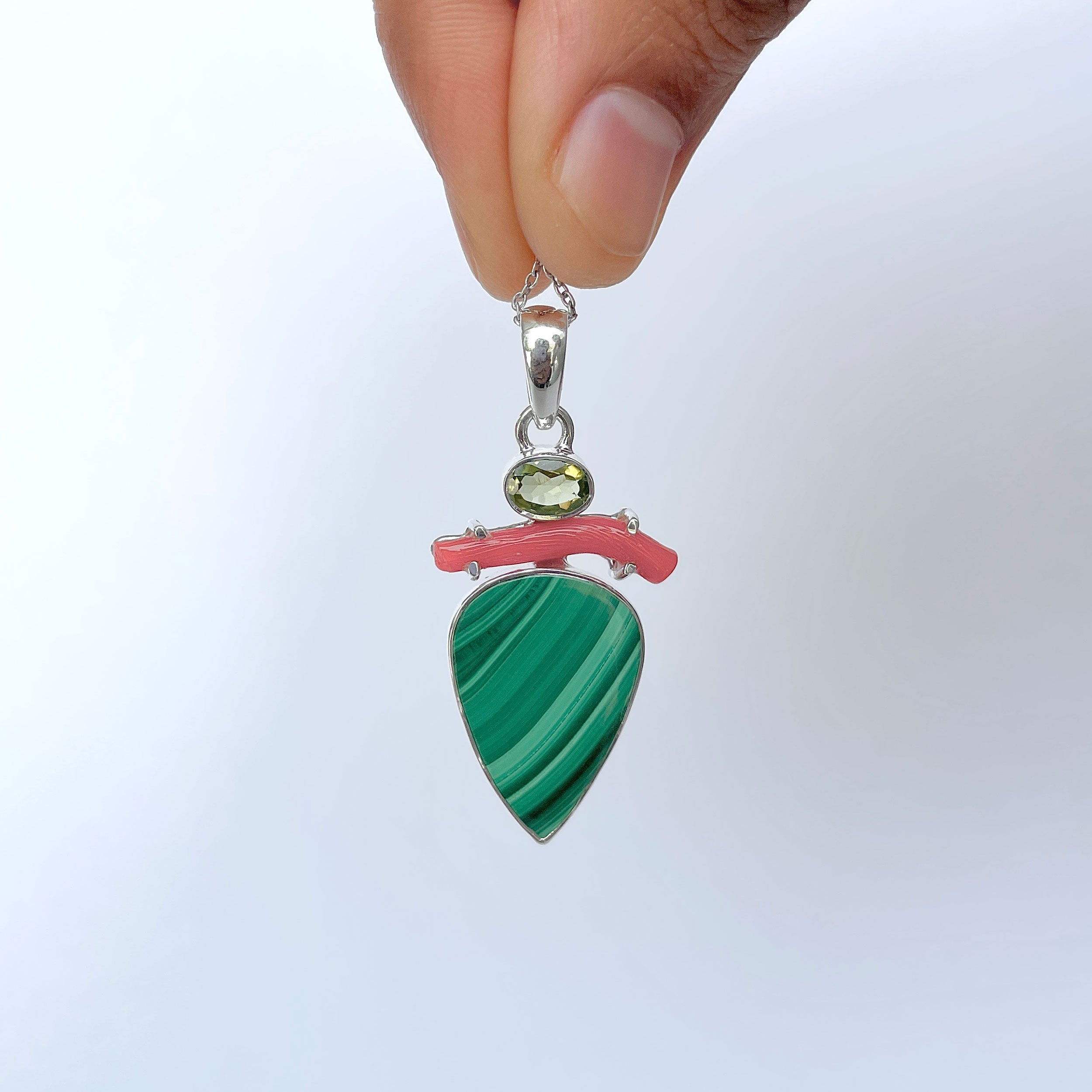 Malachite Pendant-(MLC-P-147.)