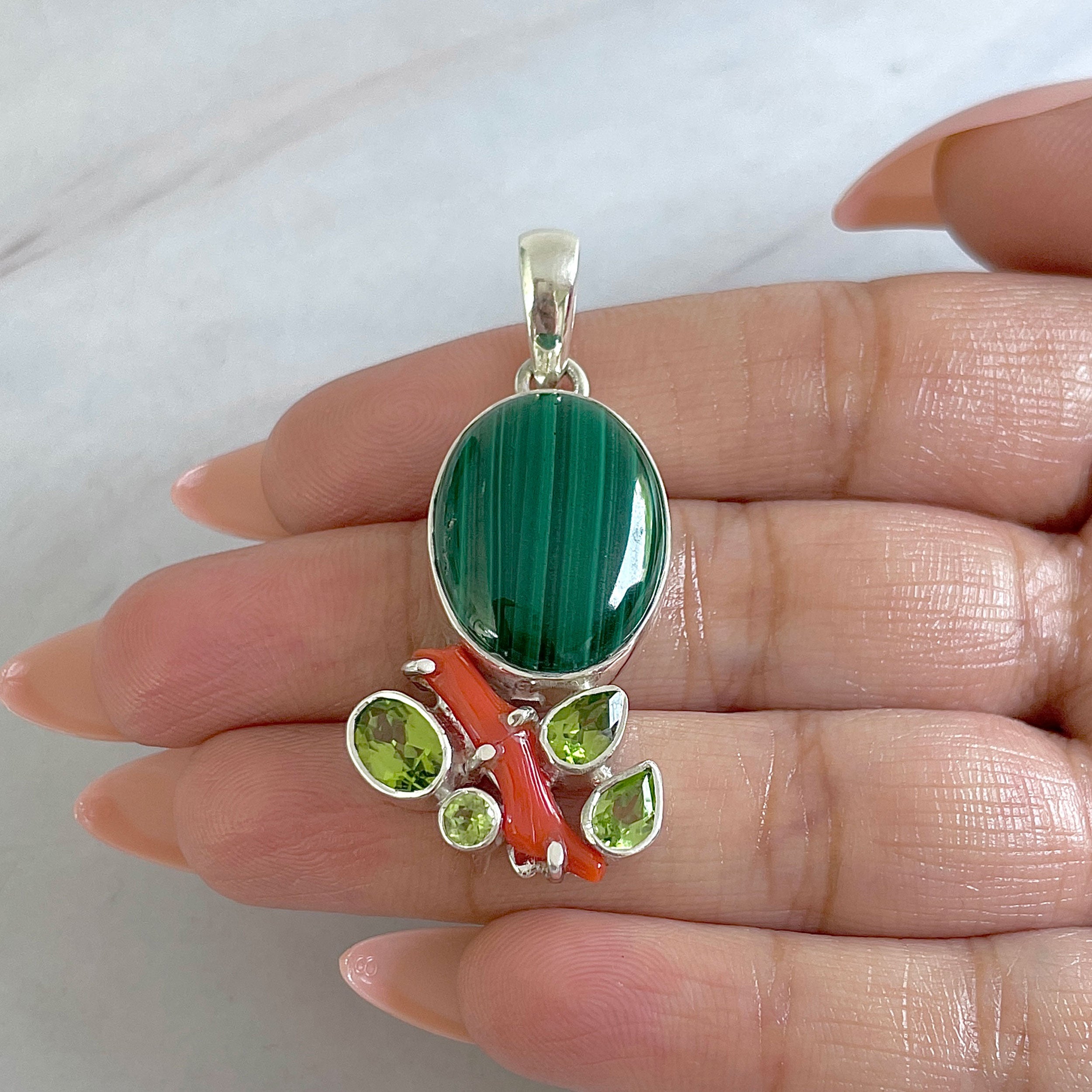Malachite Pendant-(MLC-P-149.)