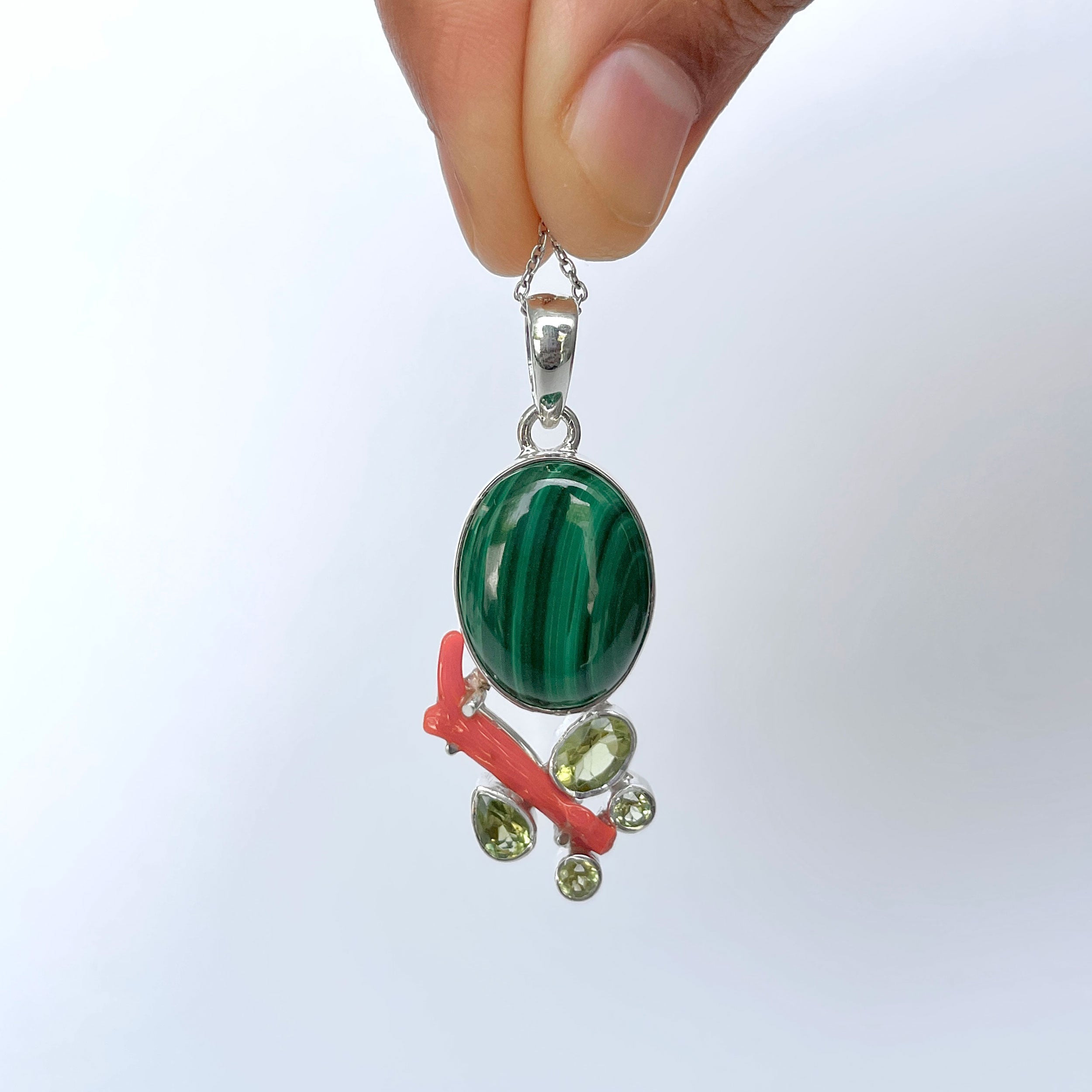 Malachite Pendant-(MLC-P-150.)