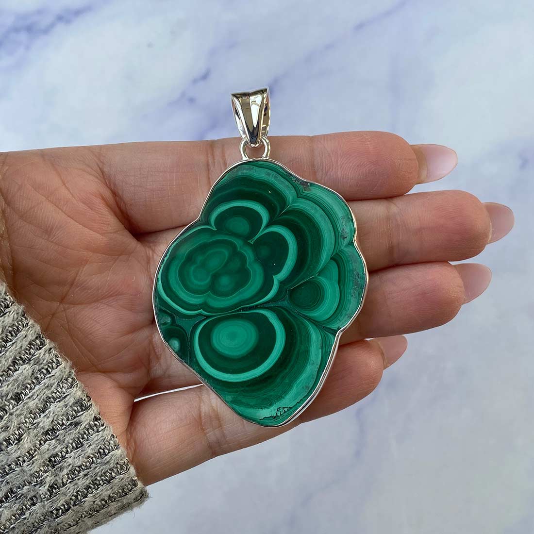 Malachite Stalactite Pendant-(MLC-P-64.)