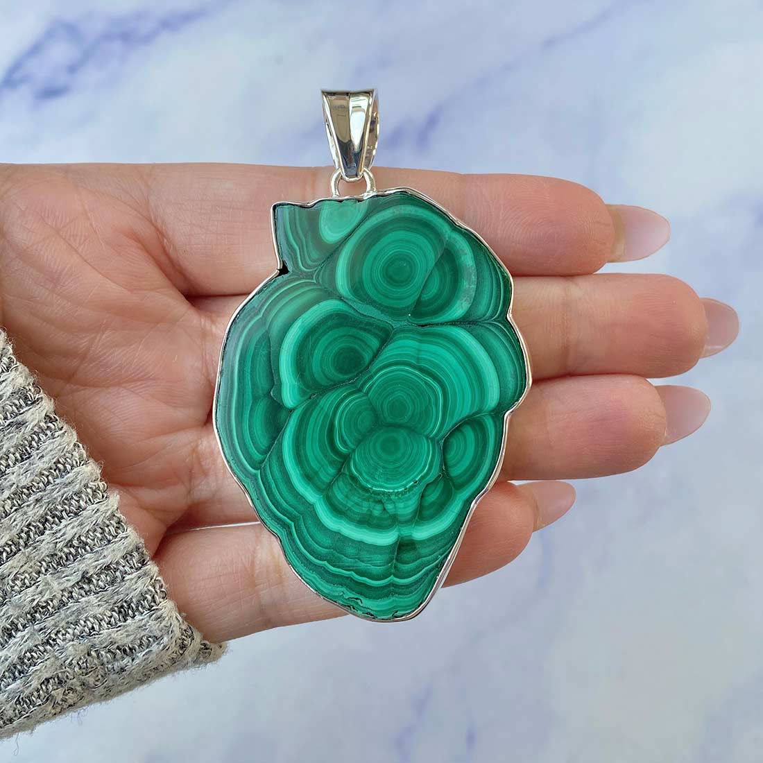 Malachite Stalactite Pendant-(MLC-P-66.)