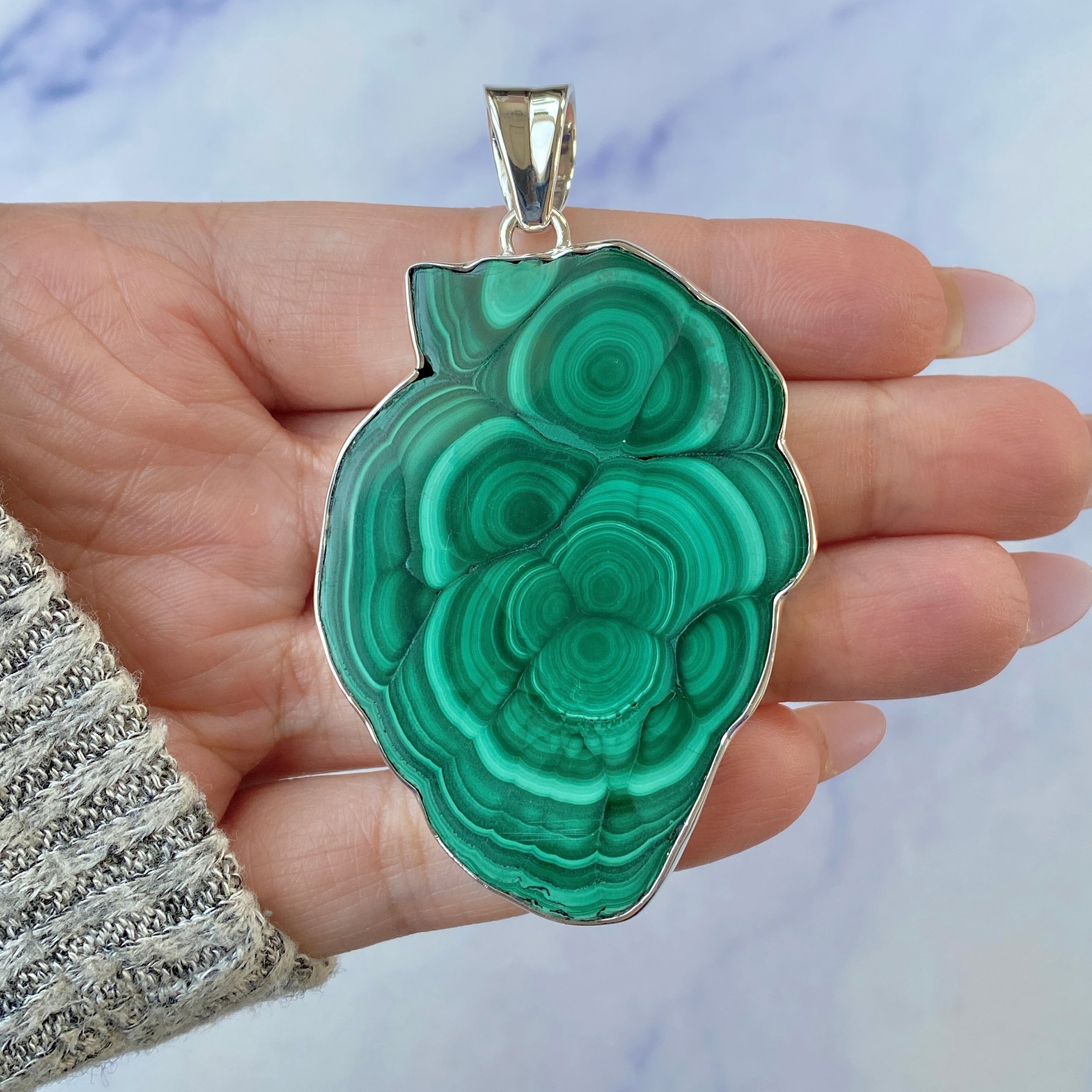Malachite Stalactite Pendant-(MLC-P-66.)