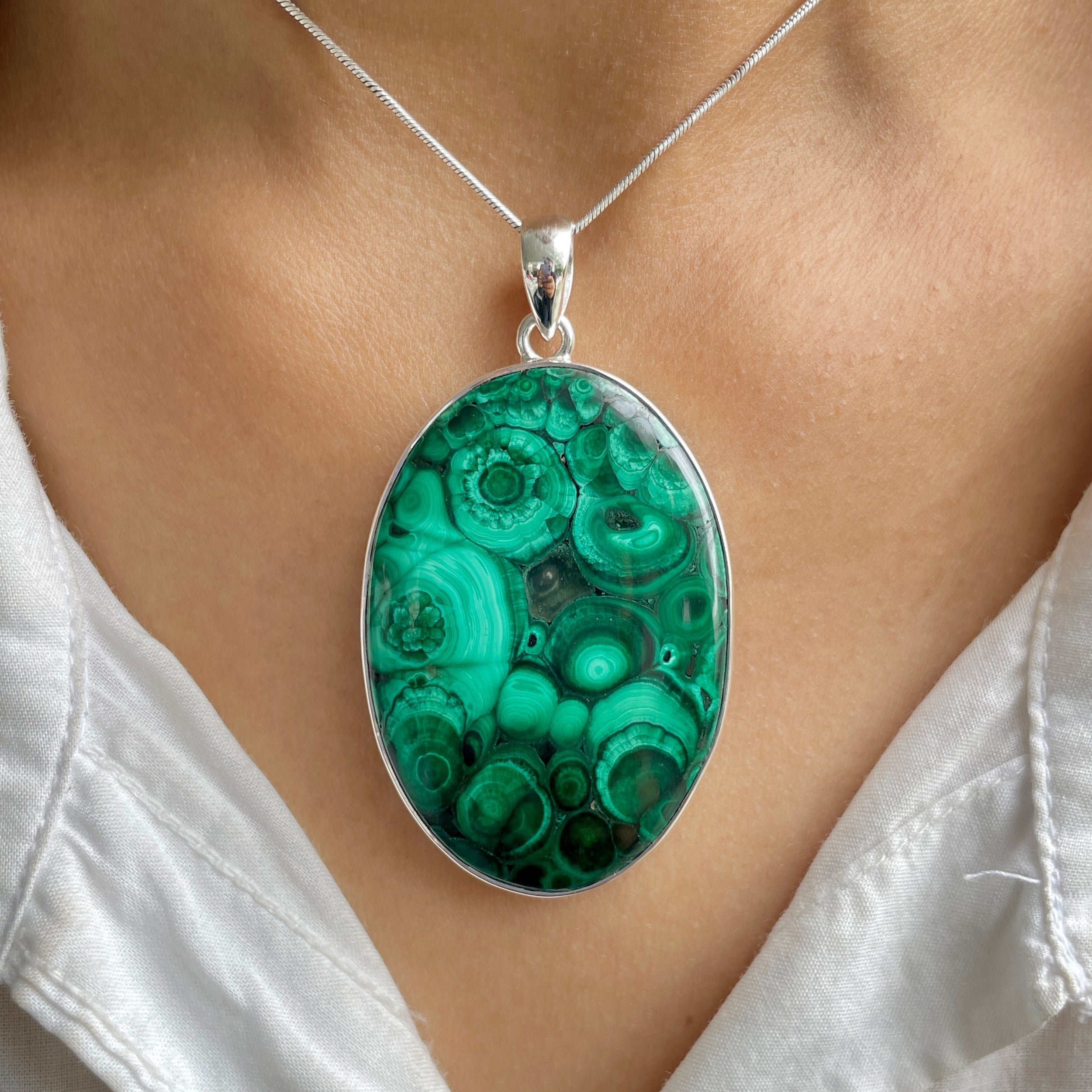 Malachite Pendant-(MLC-P-68.)