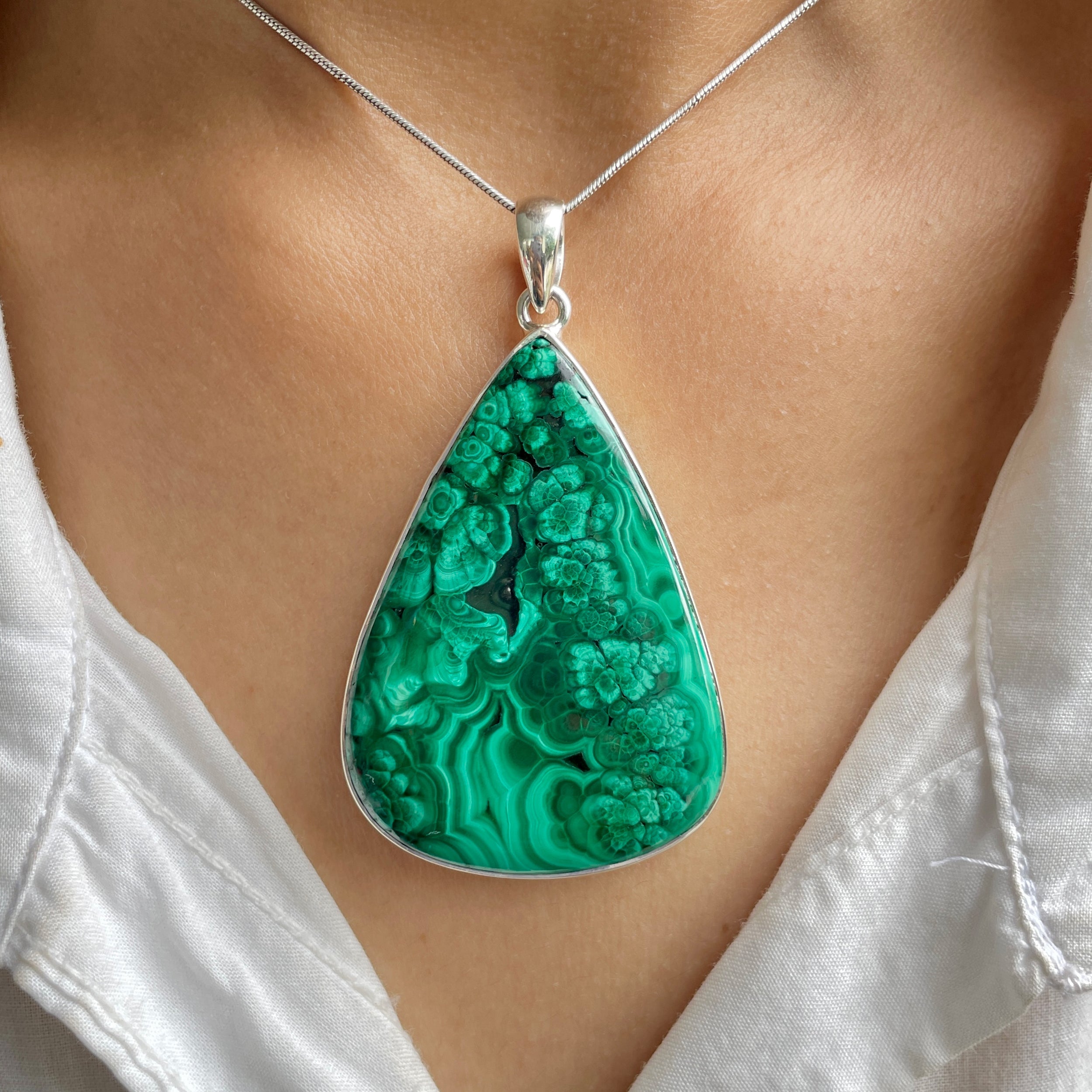 Malachite Pendant-(MLC-P-71.)