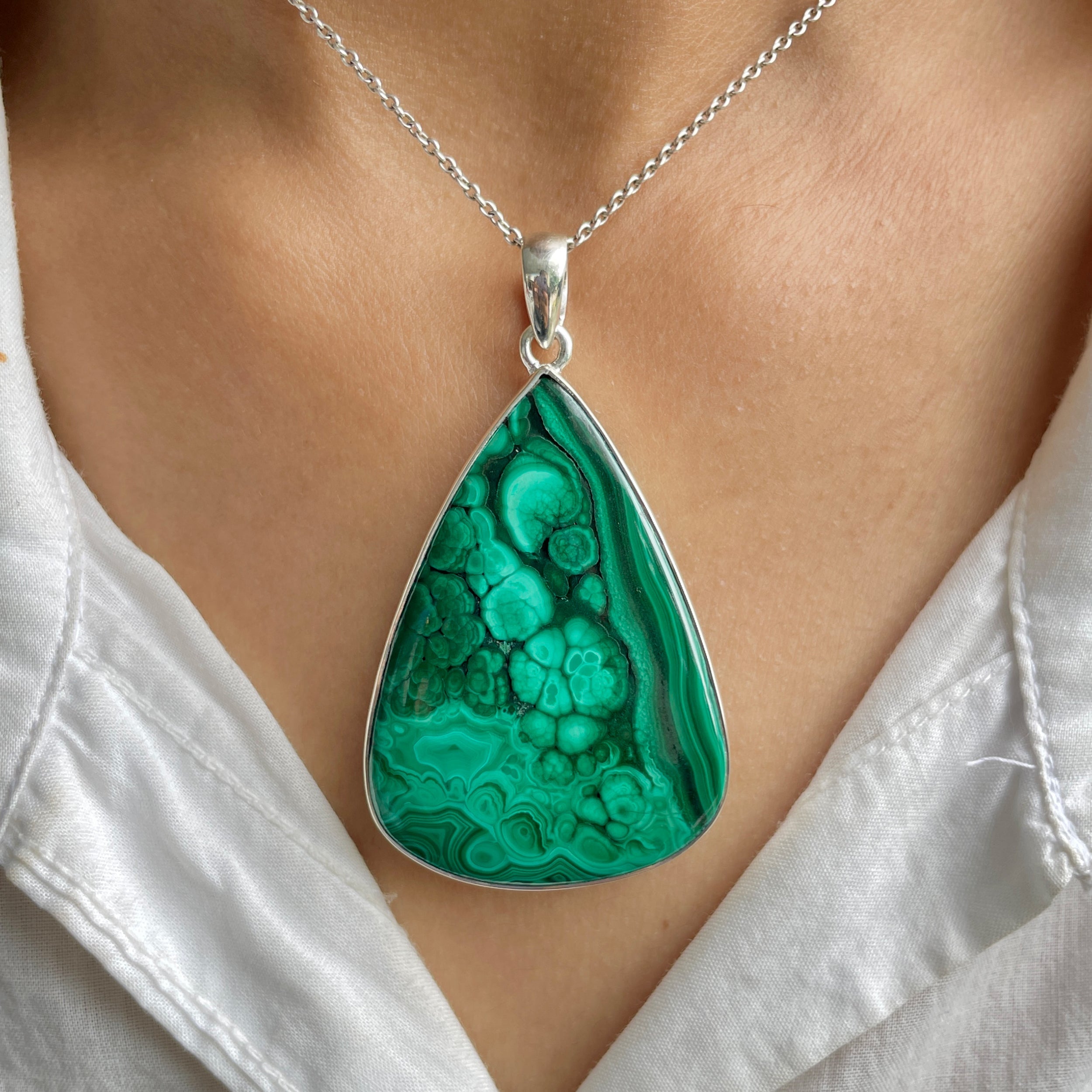 Malachite Pendant-(MLC-P-73.)