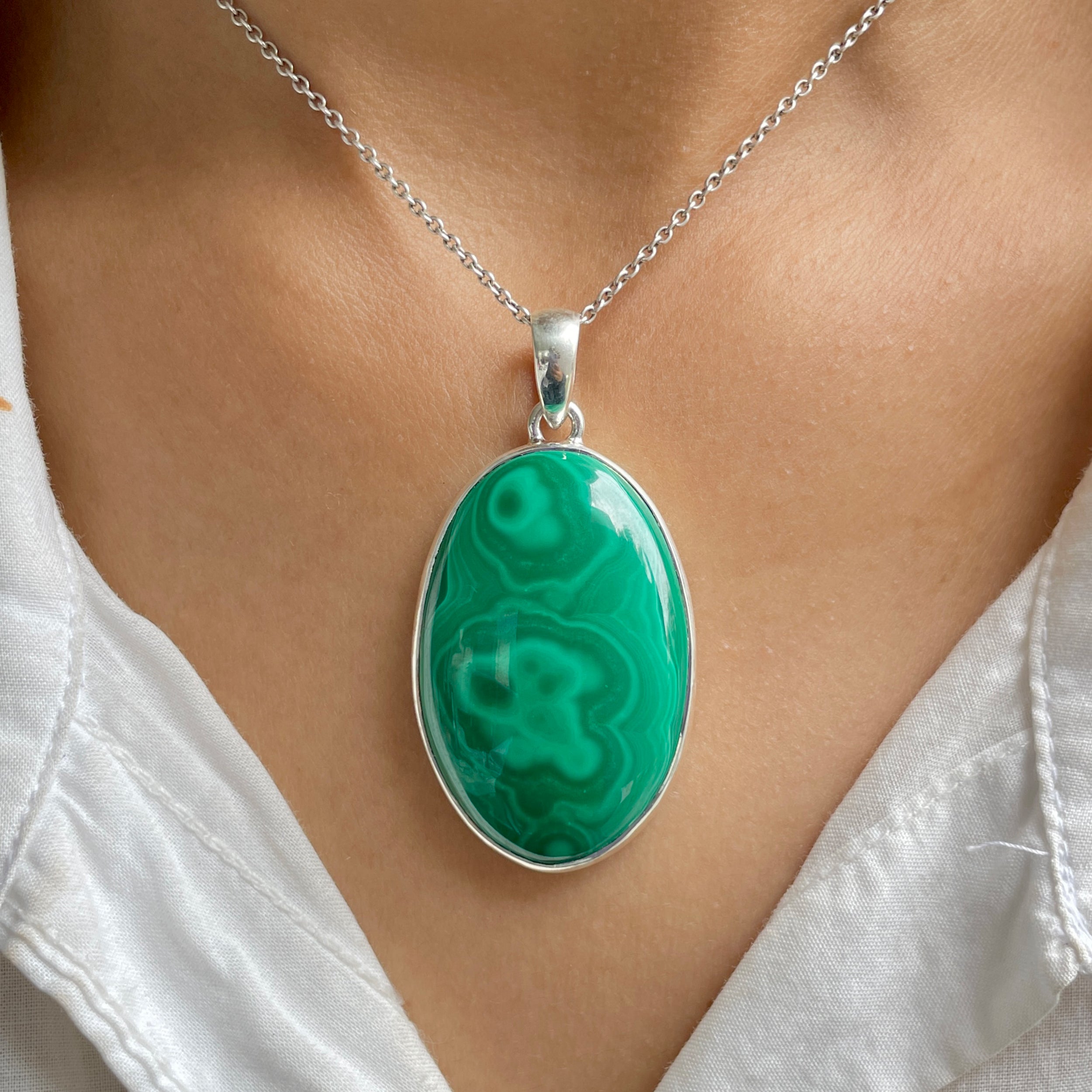 Malachite Pendant-(MLC-P-76.)