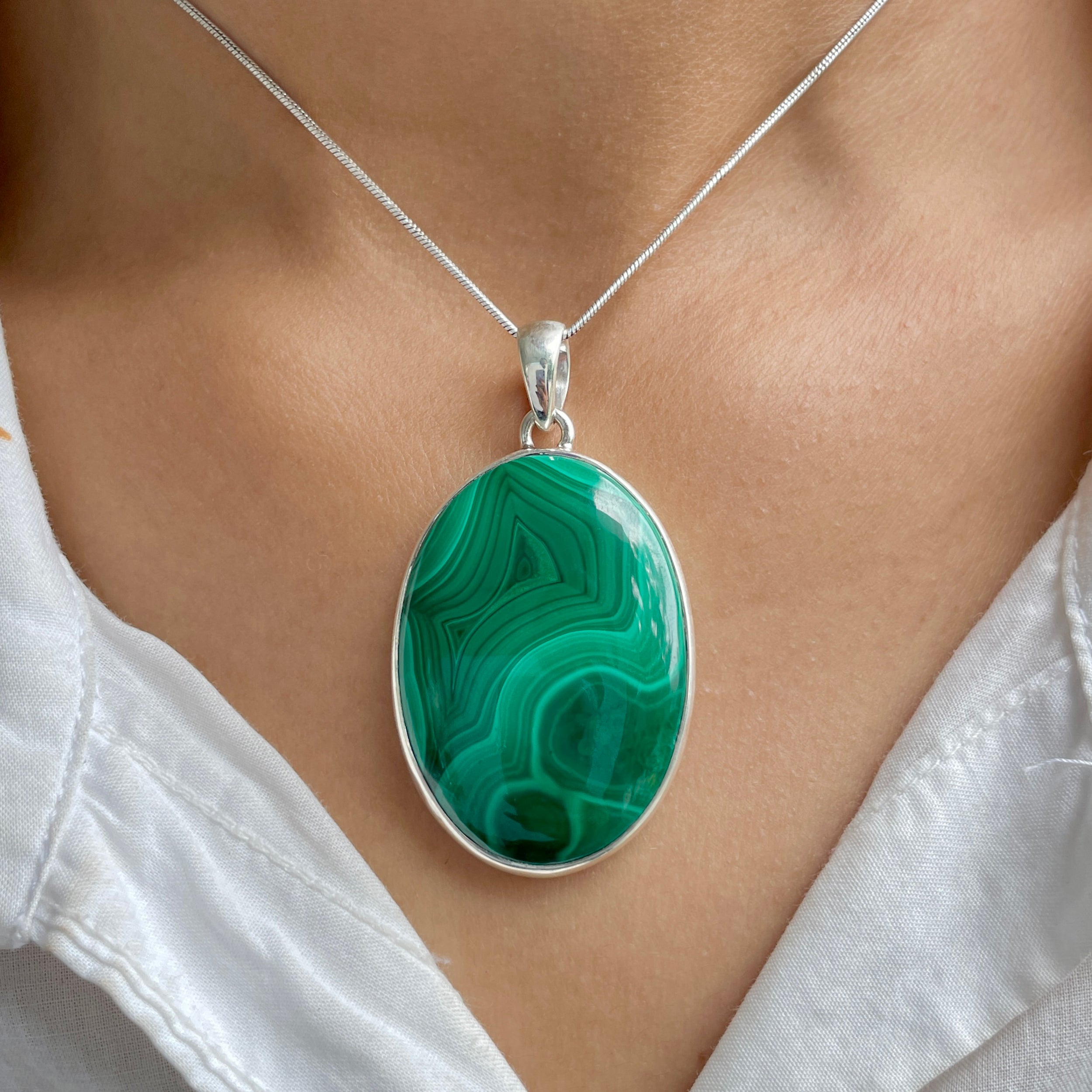 Malachite Pendant-(MLC-P-77.)