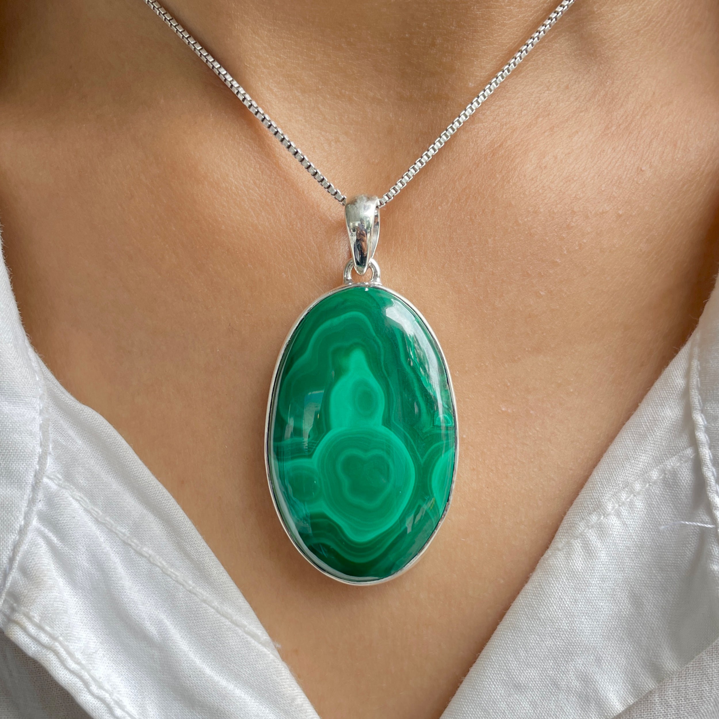 Malachite Pendant-(MLC-P-78.)