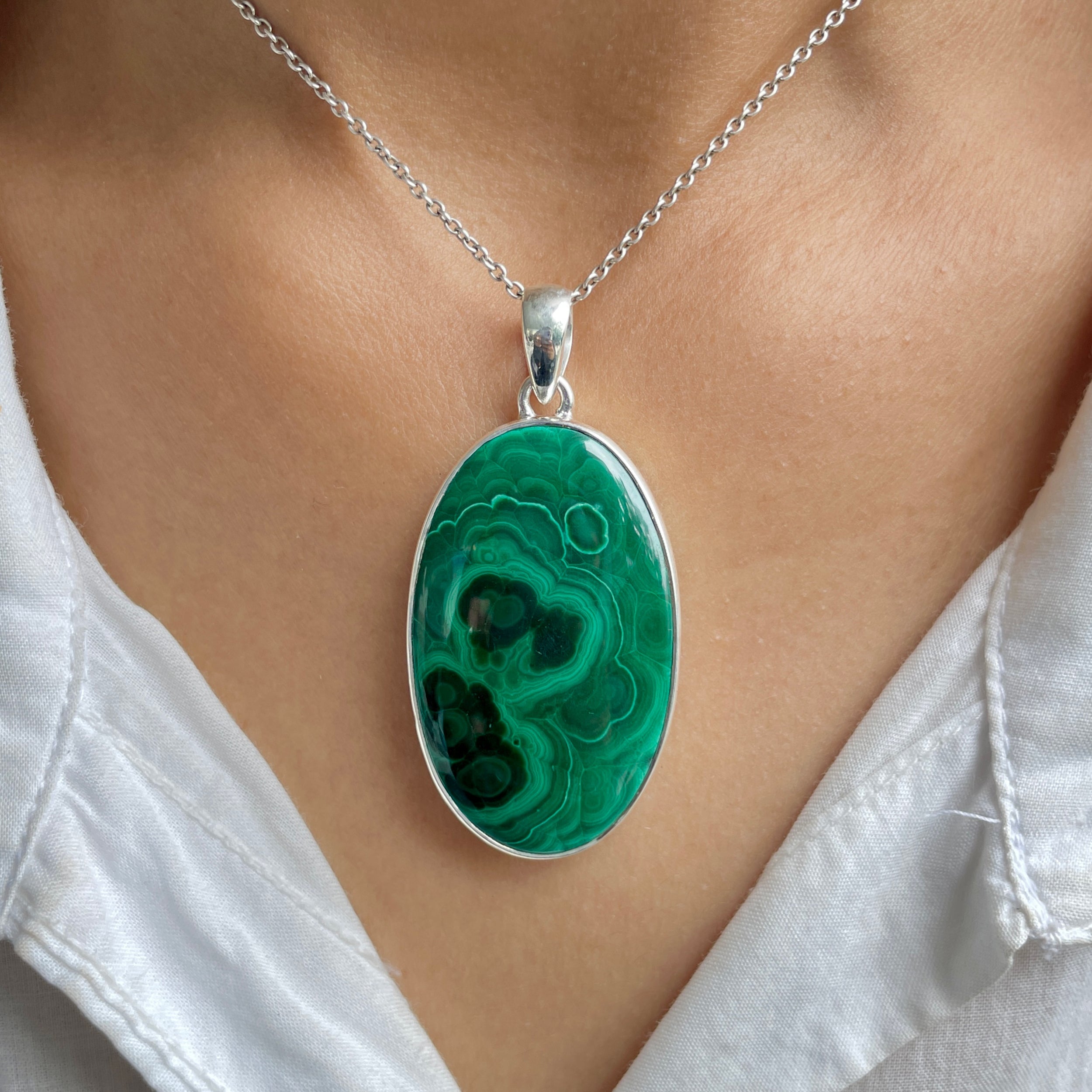 Malachite Pendant-(MLC-P-79.)