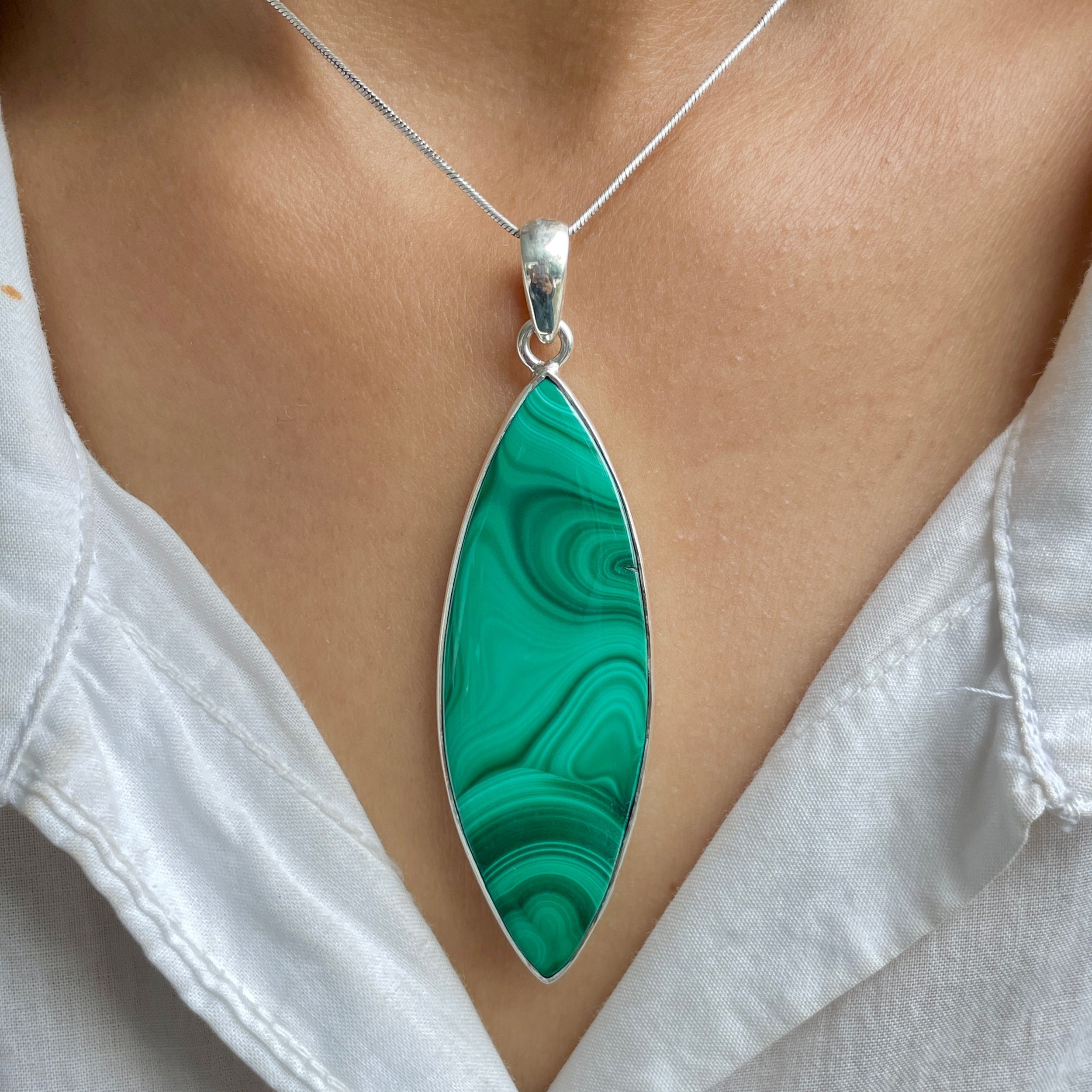 Malachite Pendant-(MLC-P-80.)