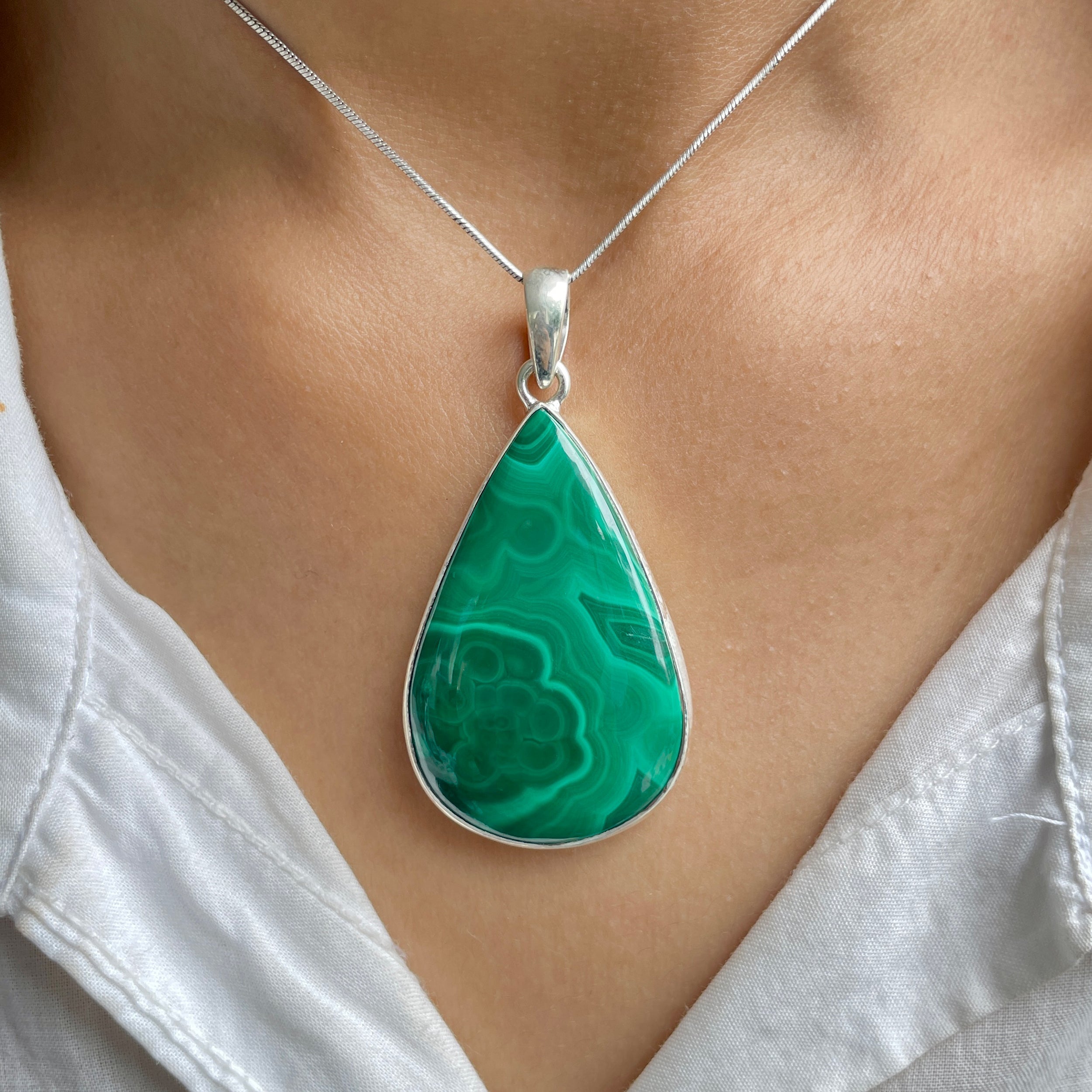 Malachite Pendant-(MLC-P-82.)
