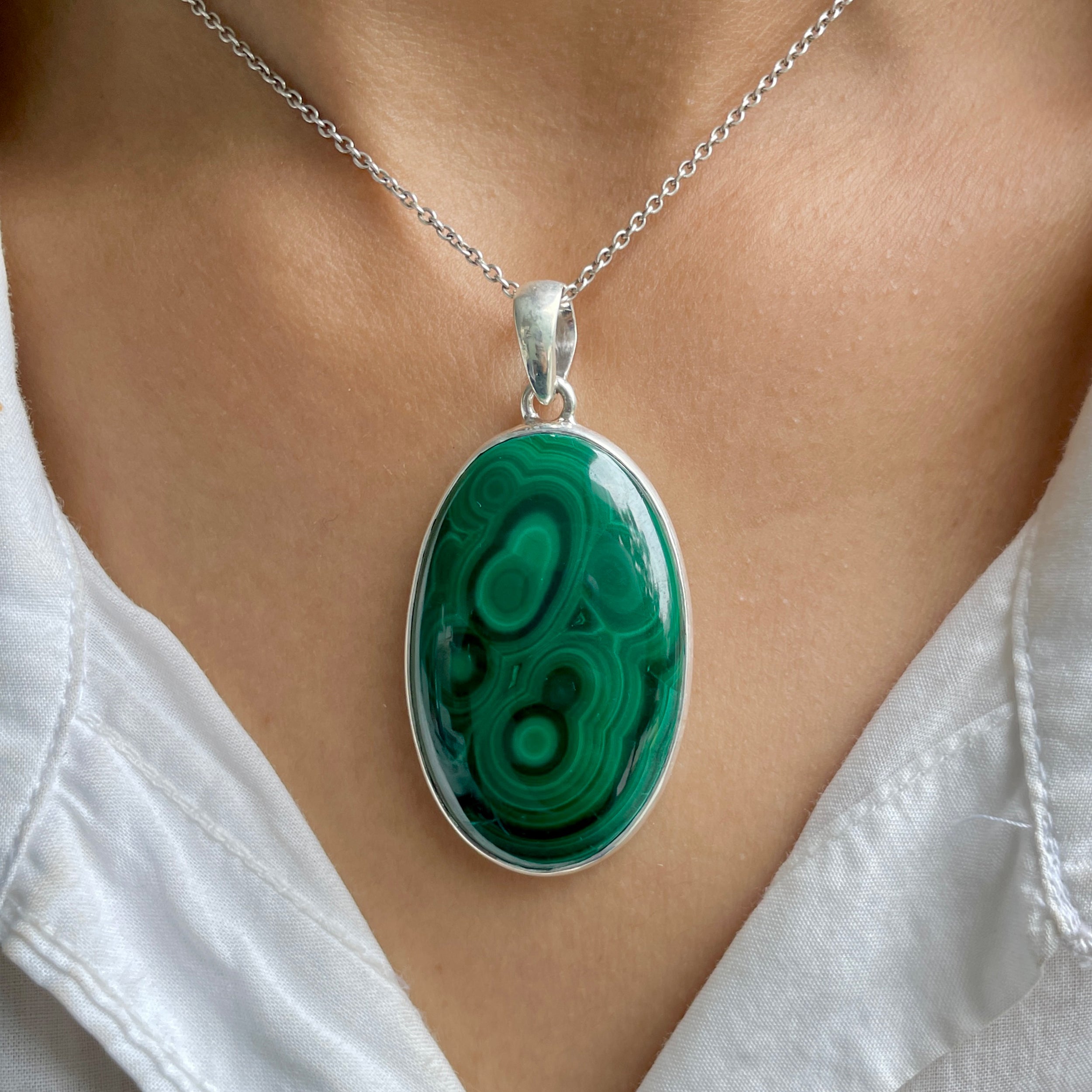 Malachite Pendant-(MLC-P-83.)