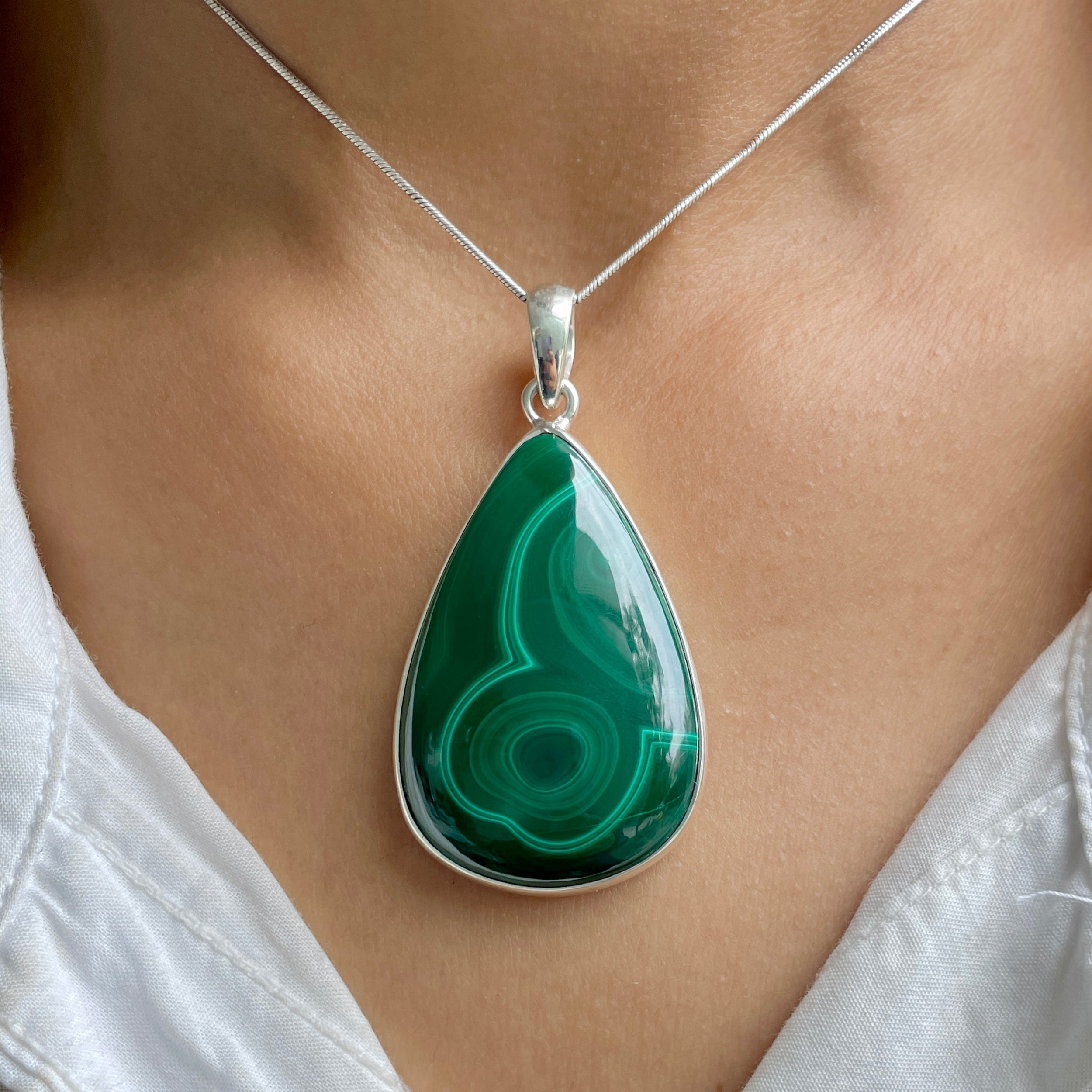 Malachite Pendant-(MLC-P-84.)