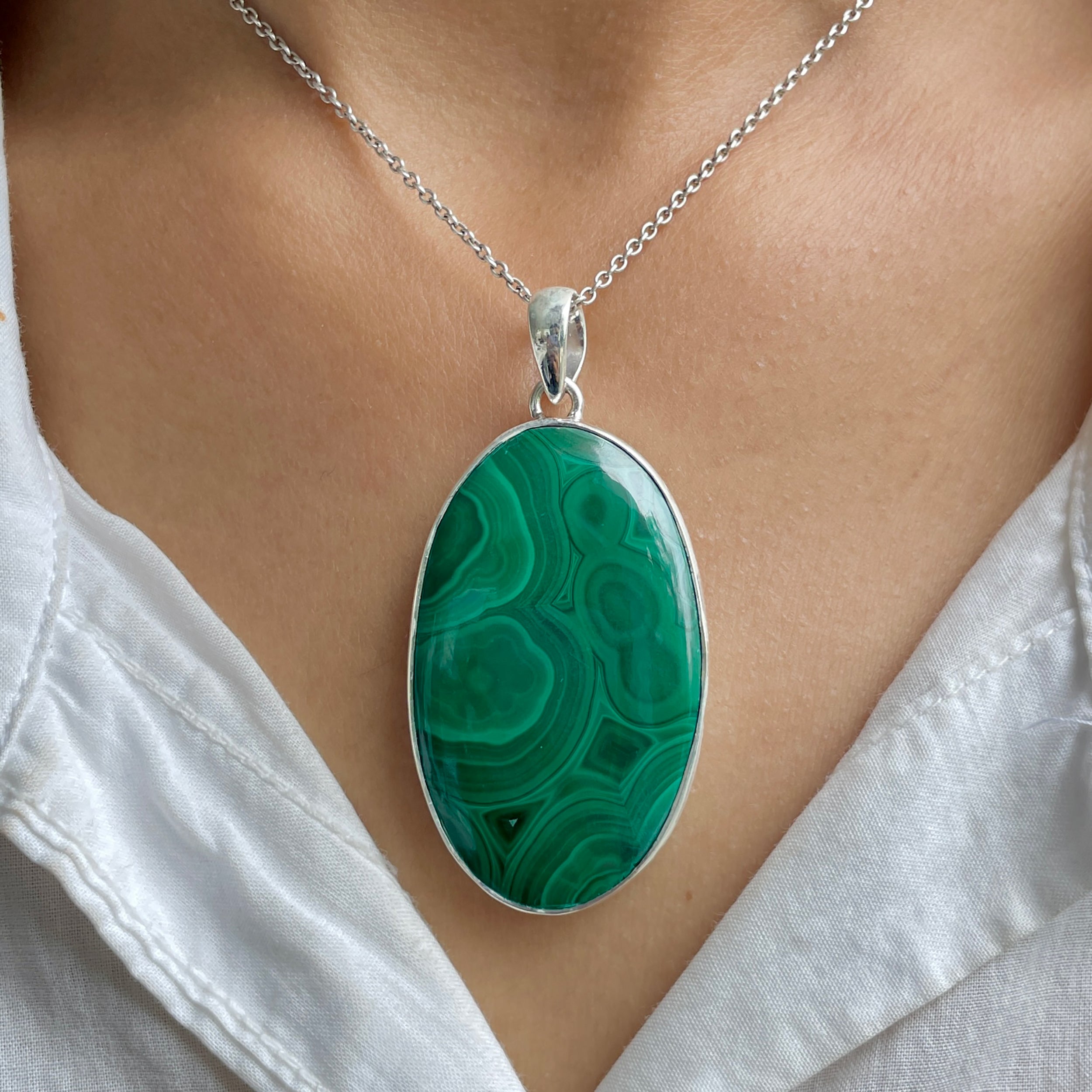 Malachite Pendant-(MLC-P-86.)