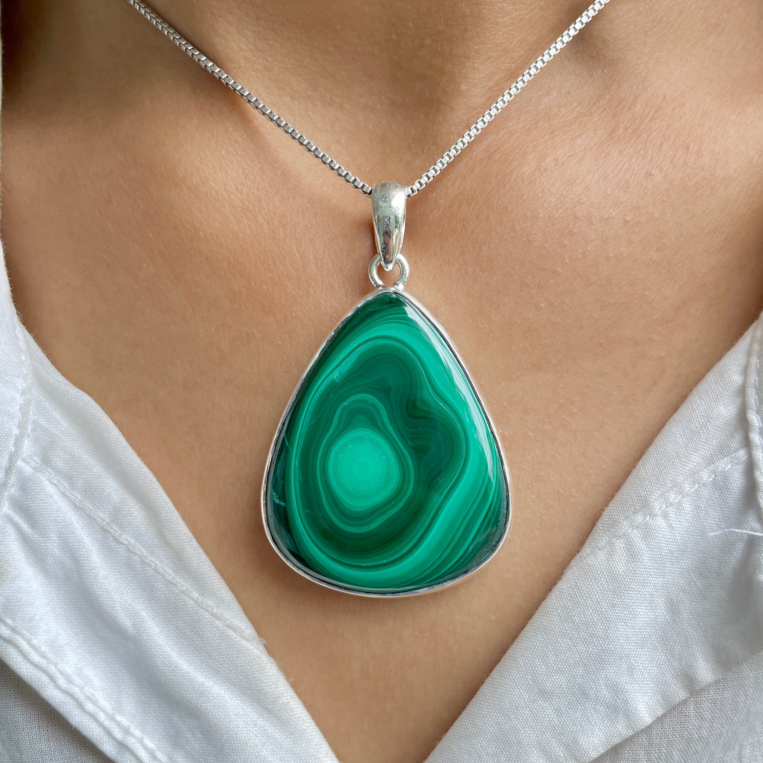 Malachite Pendant-(MLC-P-87.)