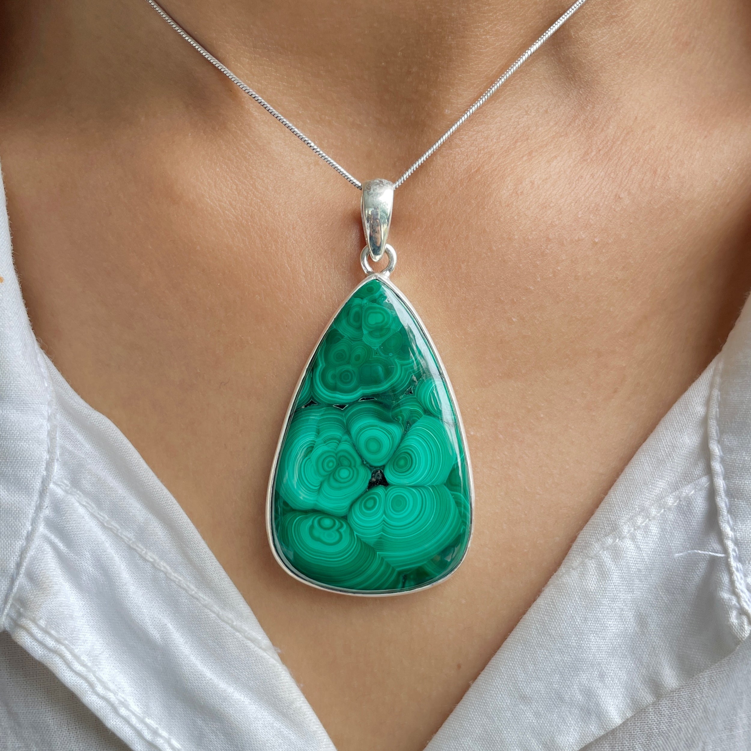Malachite Pendant-(MLC-P-88.)