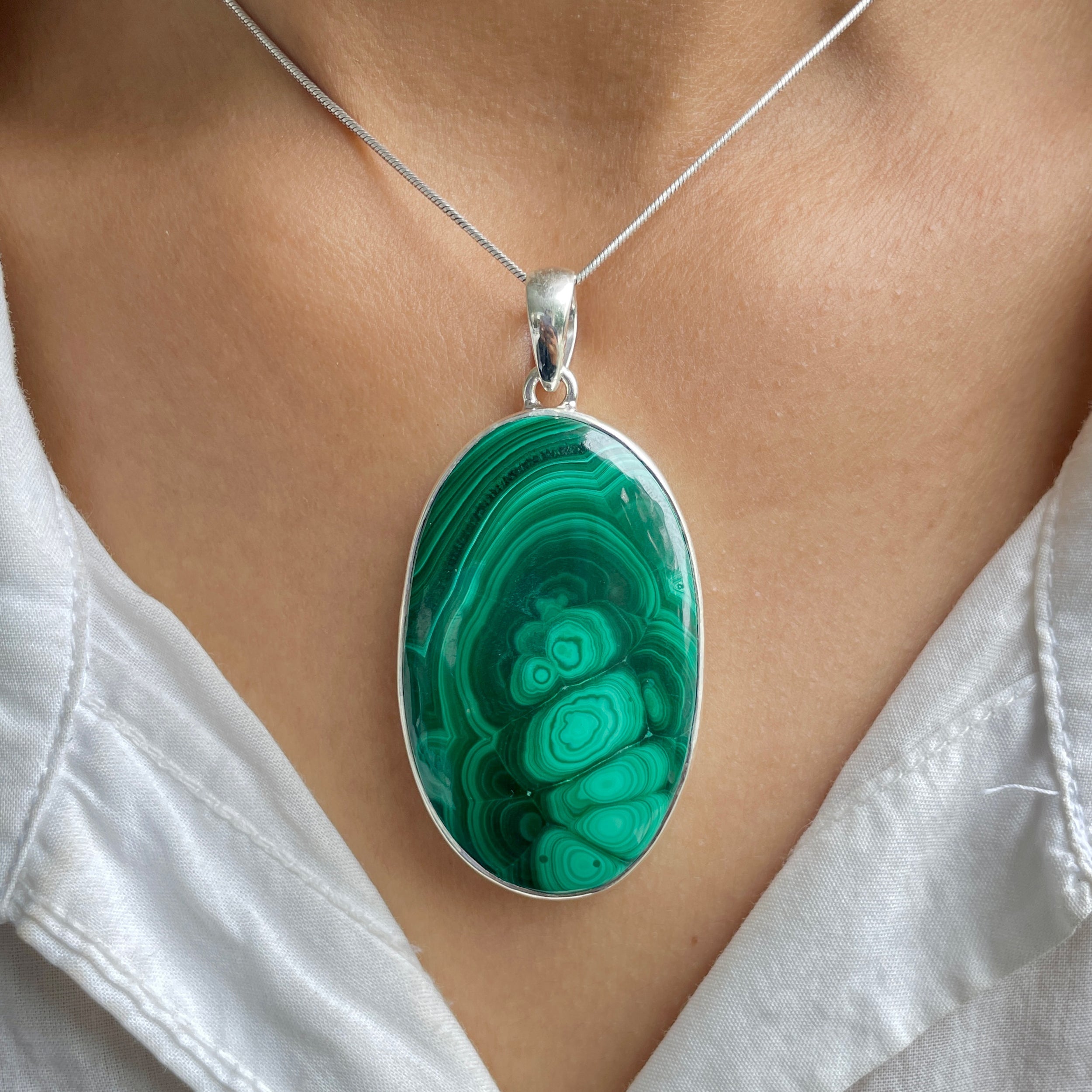 Malachite Pendant-(MLC-P-91.)