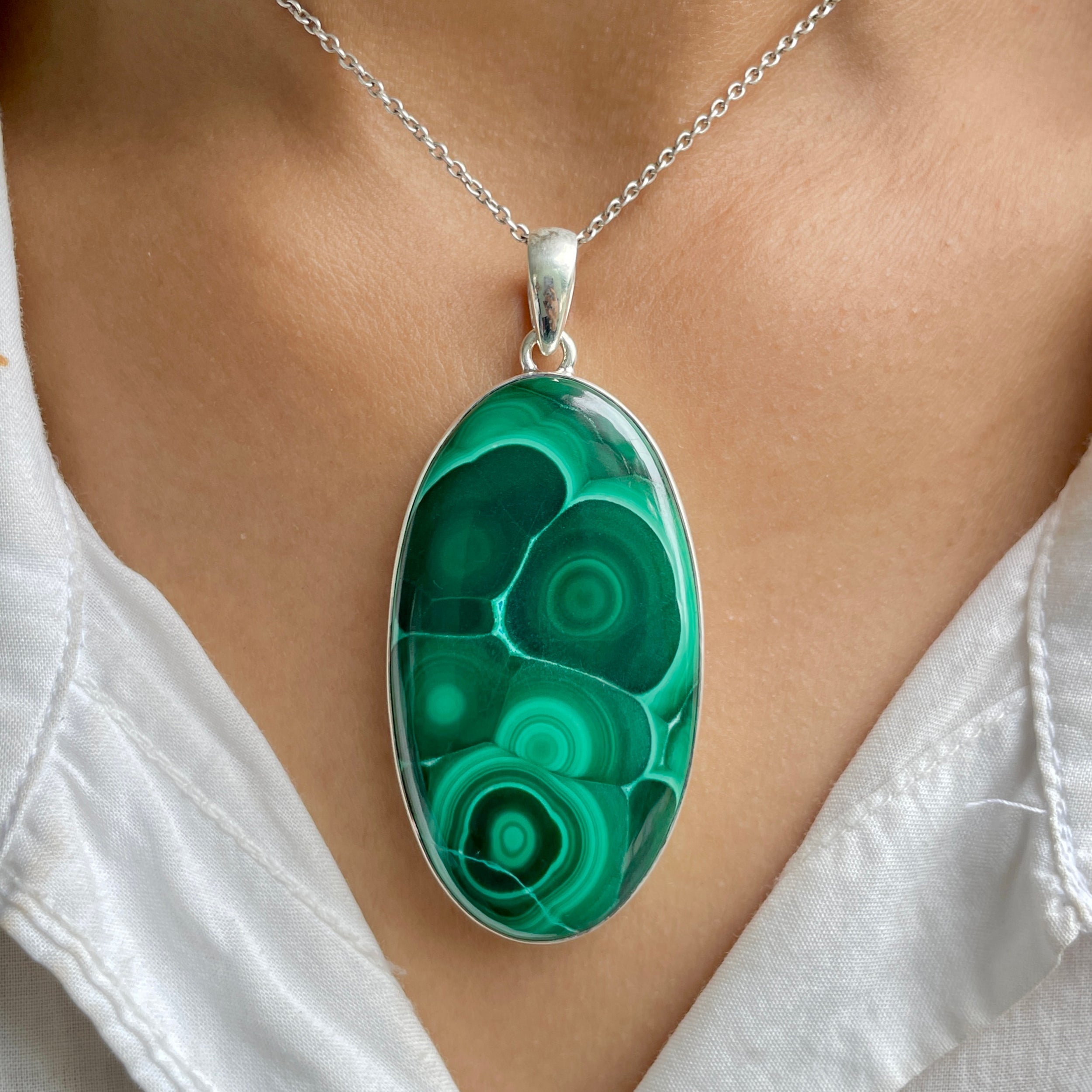Malachite Pendant-(MLC-P-92.)