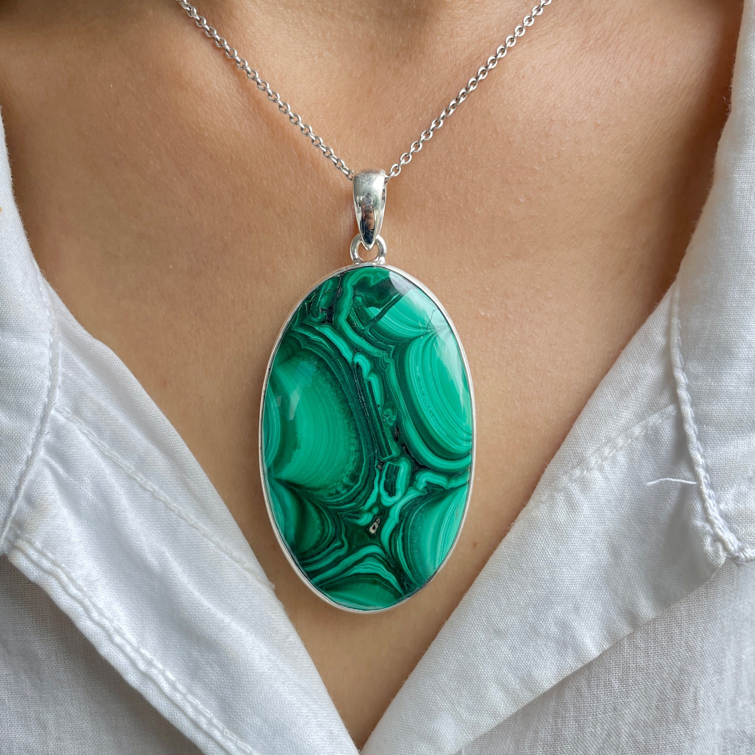 Malachite Pendant-(MLC-P-94.)