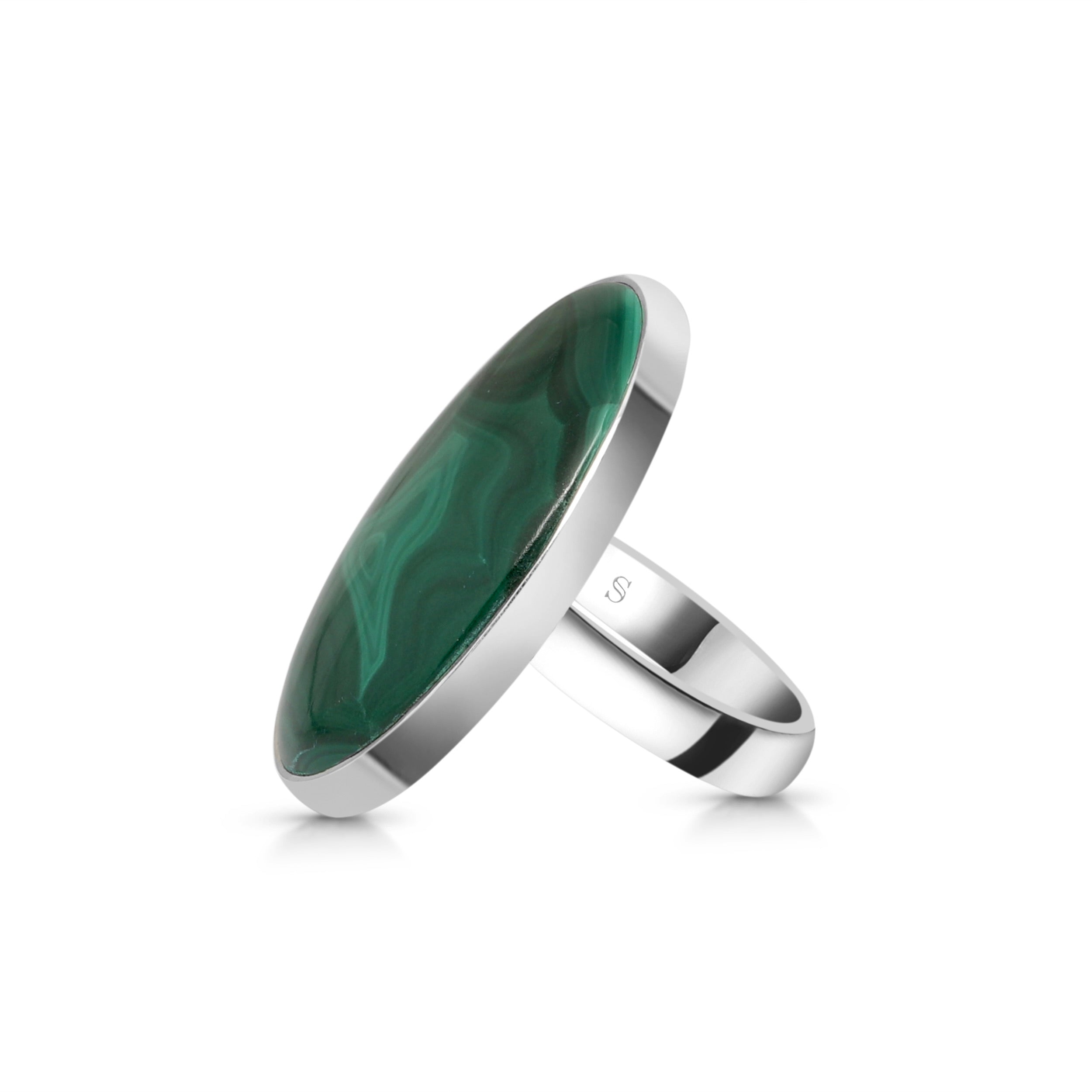 Malachite Adjustable Ring-(MLC-R-10.)
