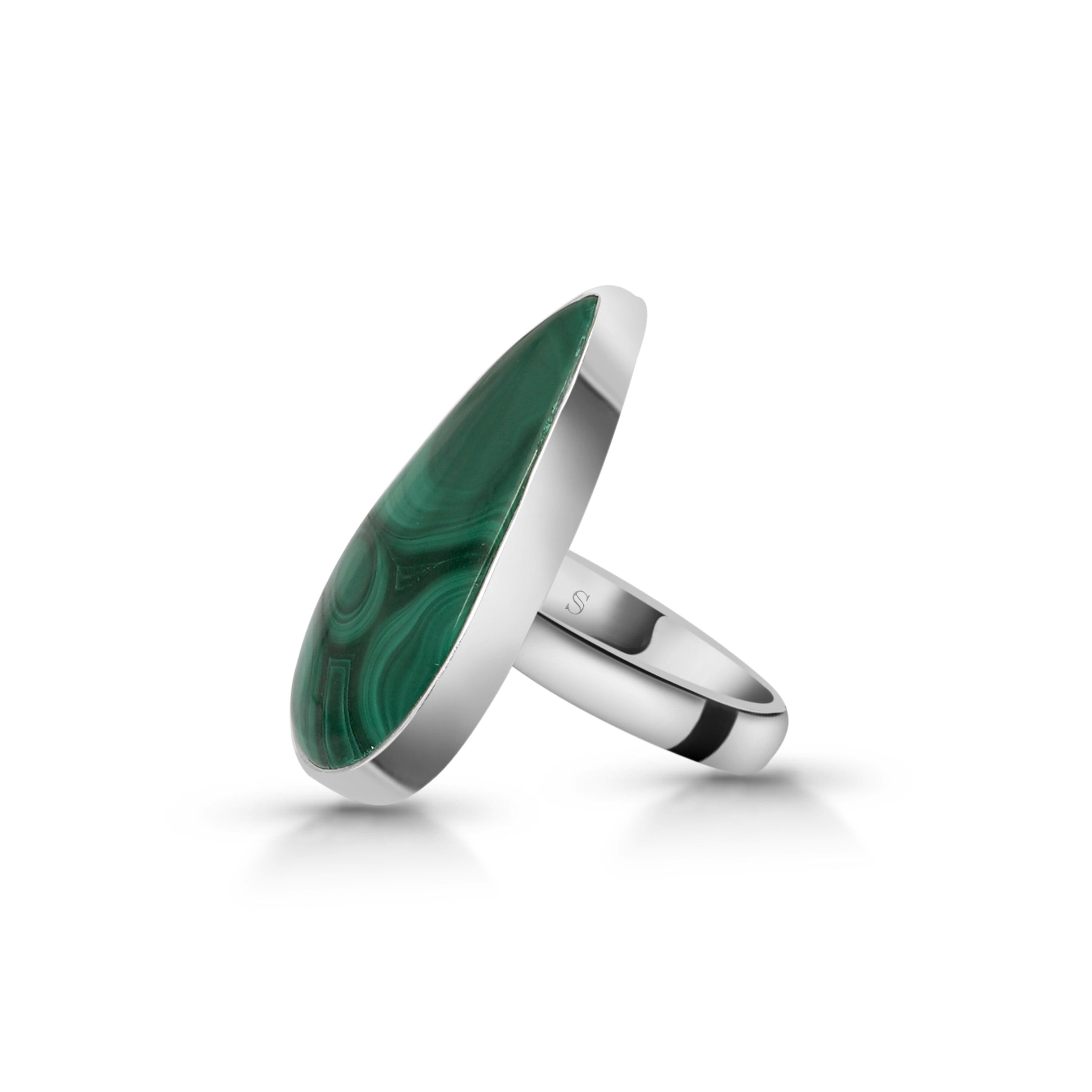 Malachite Adjustable Ring-(MLC-R-11.)
