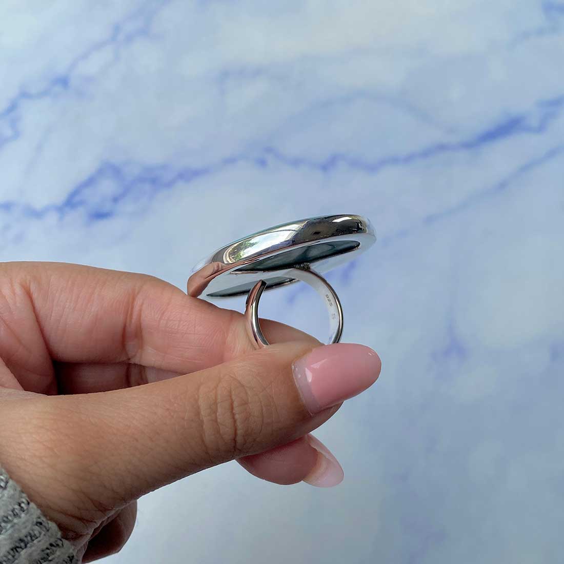 Malachite Adjustable Ring-(MLC-R-51.)