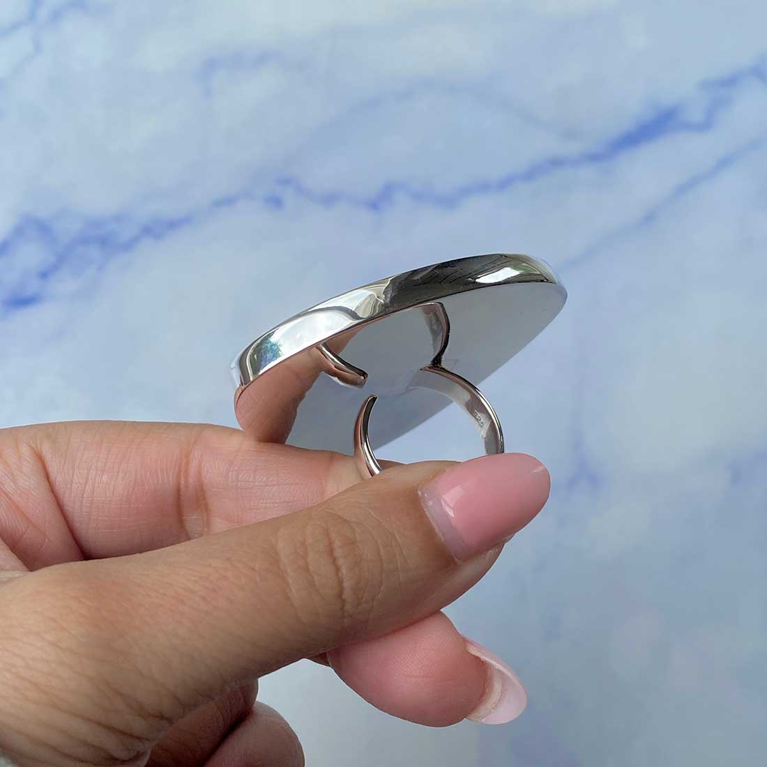 Malachite Adjustable Ring-(MLC-R-54.)