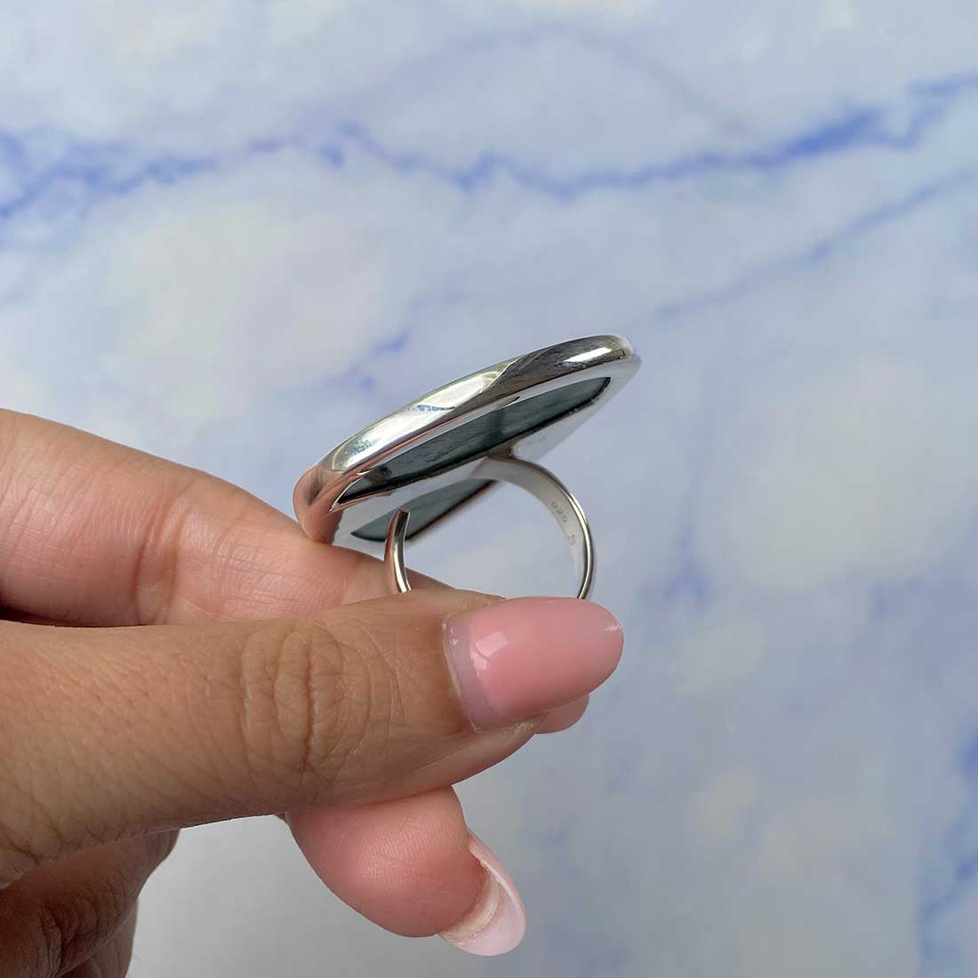 Malachite Adjustable Ring-(MLC-R-55.)