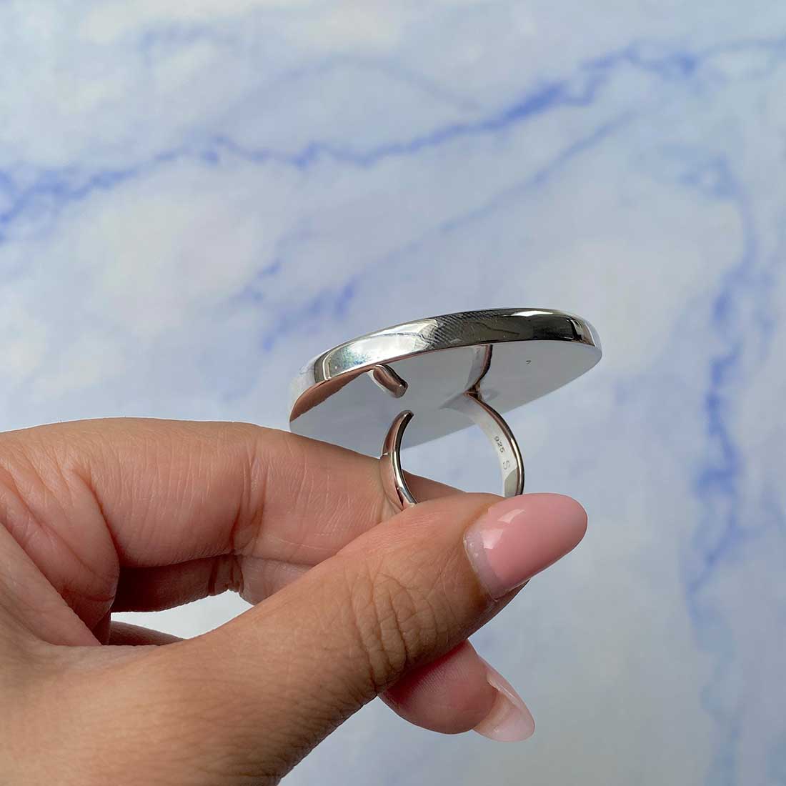 Malachite Adjustable Ring-(MLC-R-58.)