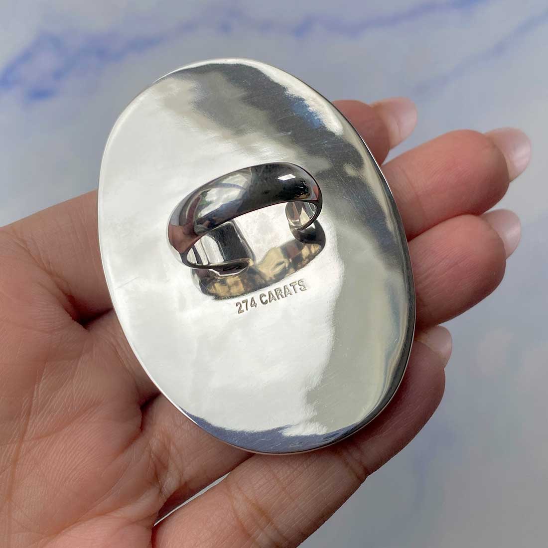 Malachite Adjustable Ring-(MLC-R-65.)