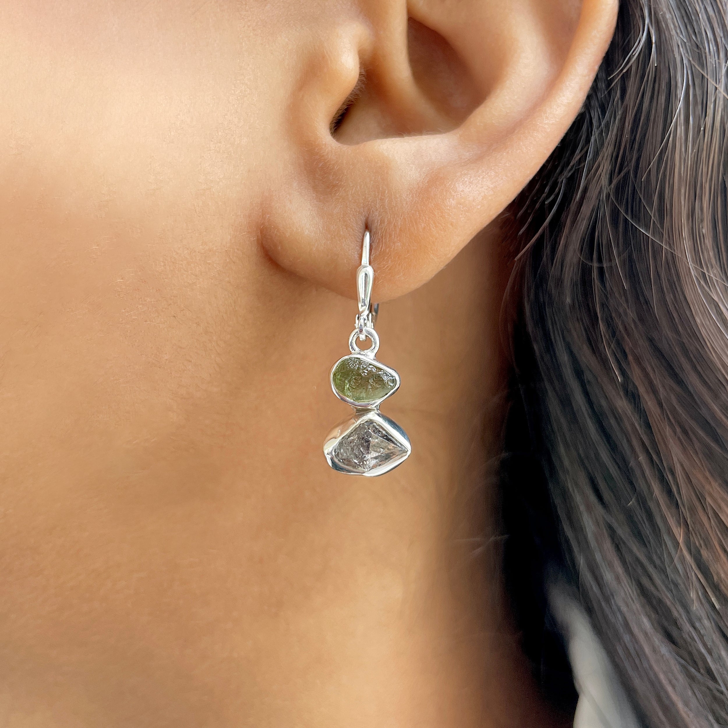 Moldavite Earring-(MLD-E-11.)