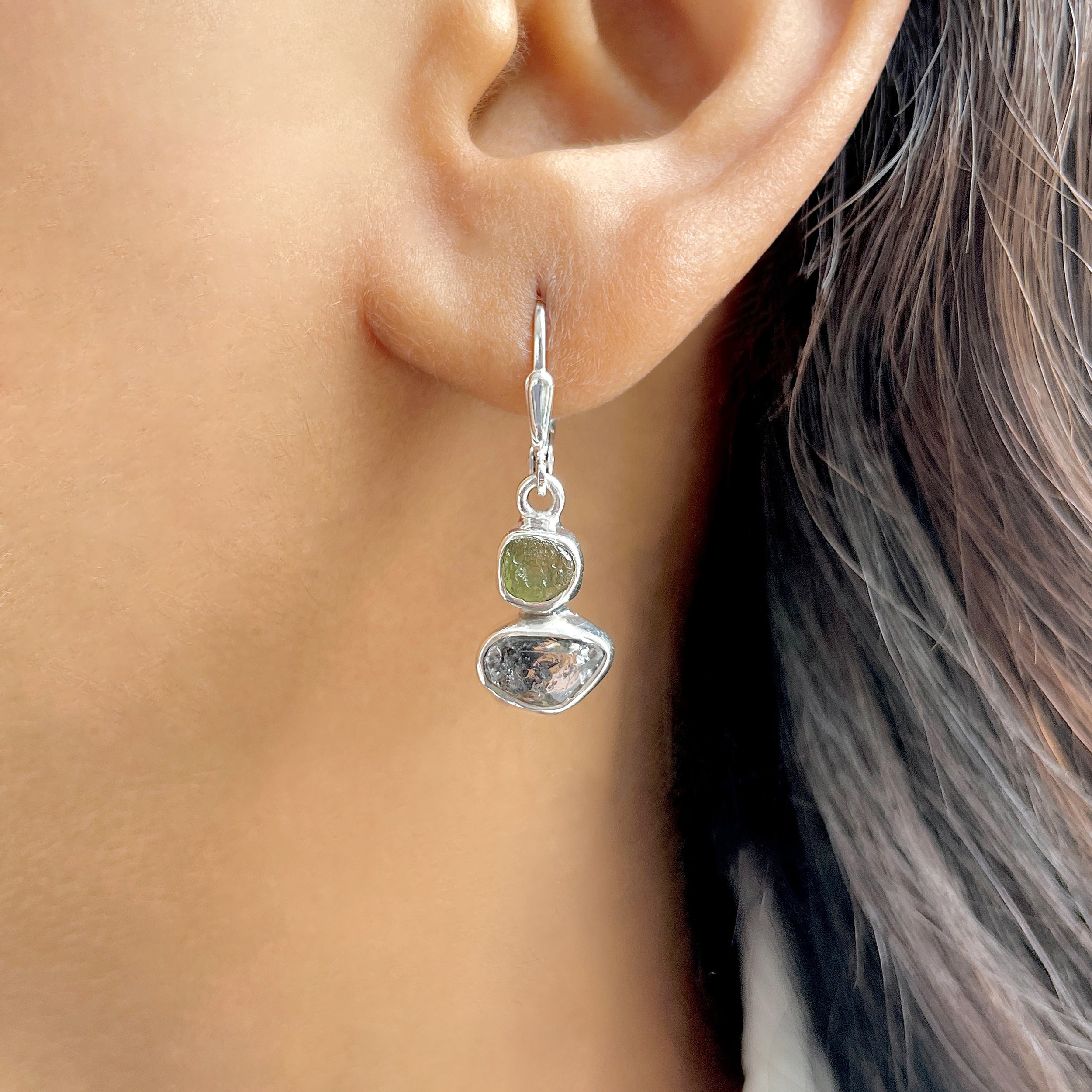 Moldavite Earring-(MLD-E-16.)