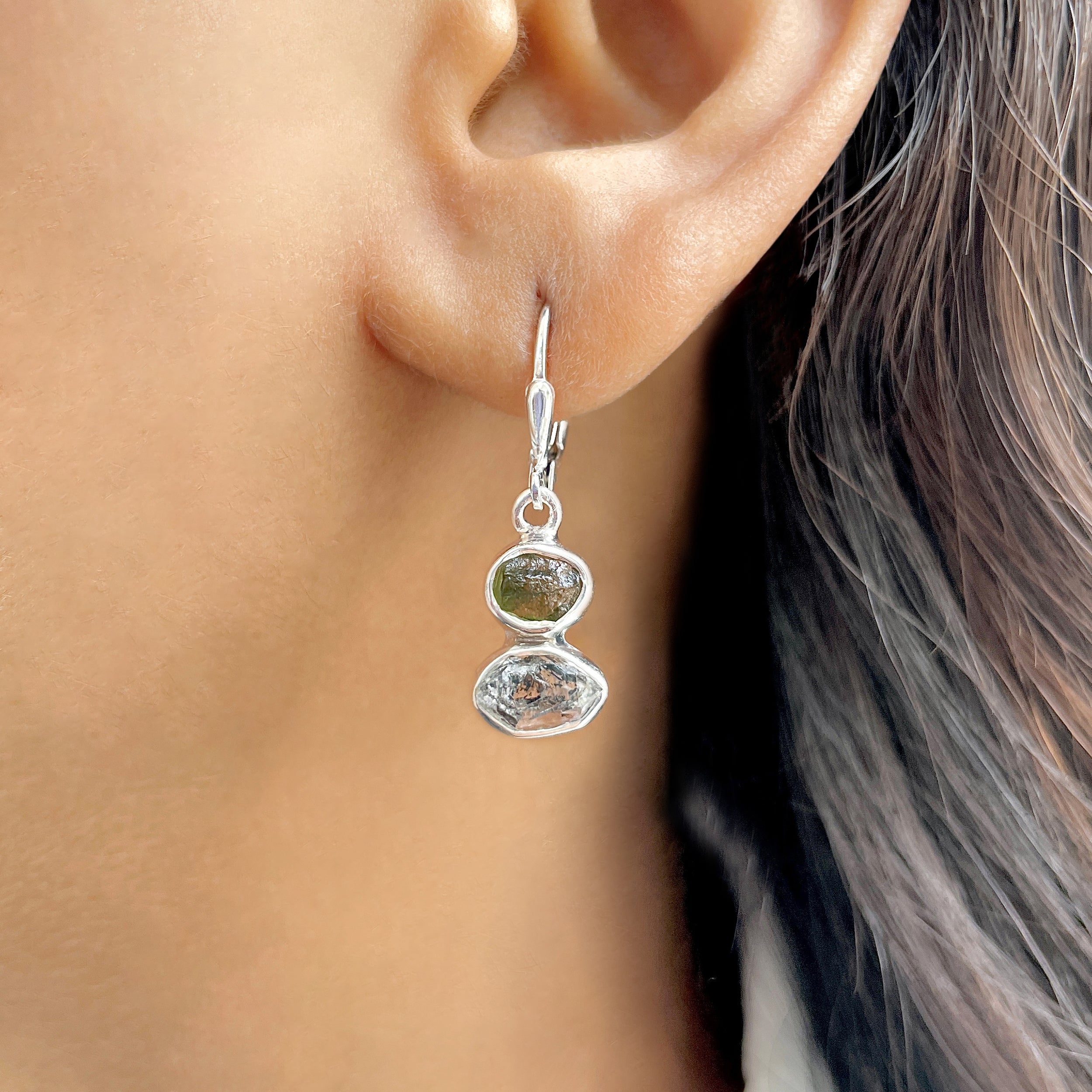 Moldavite Earring-(MLD-E-20.)
