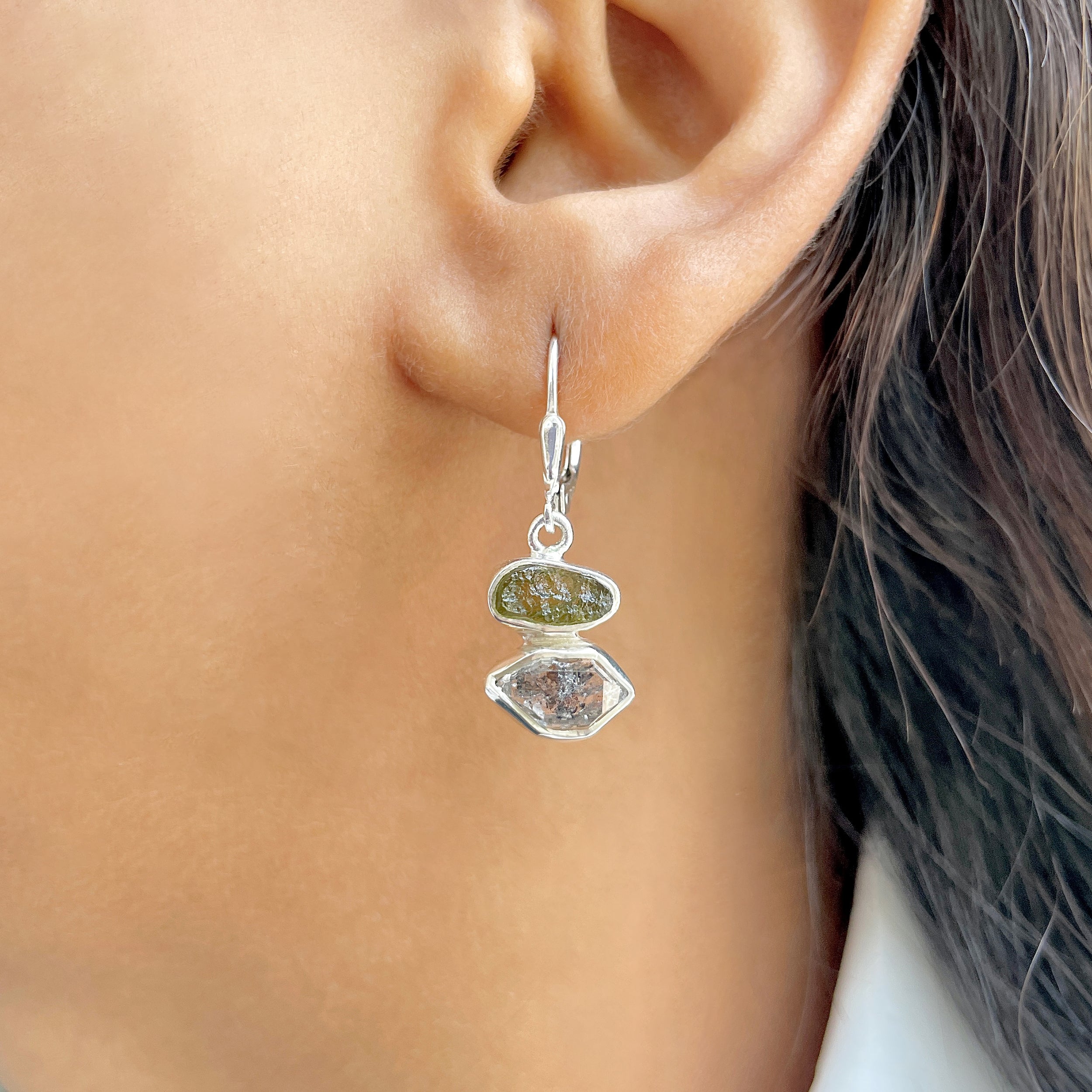 Moldavite Earring-(MLD-E-4.)