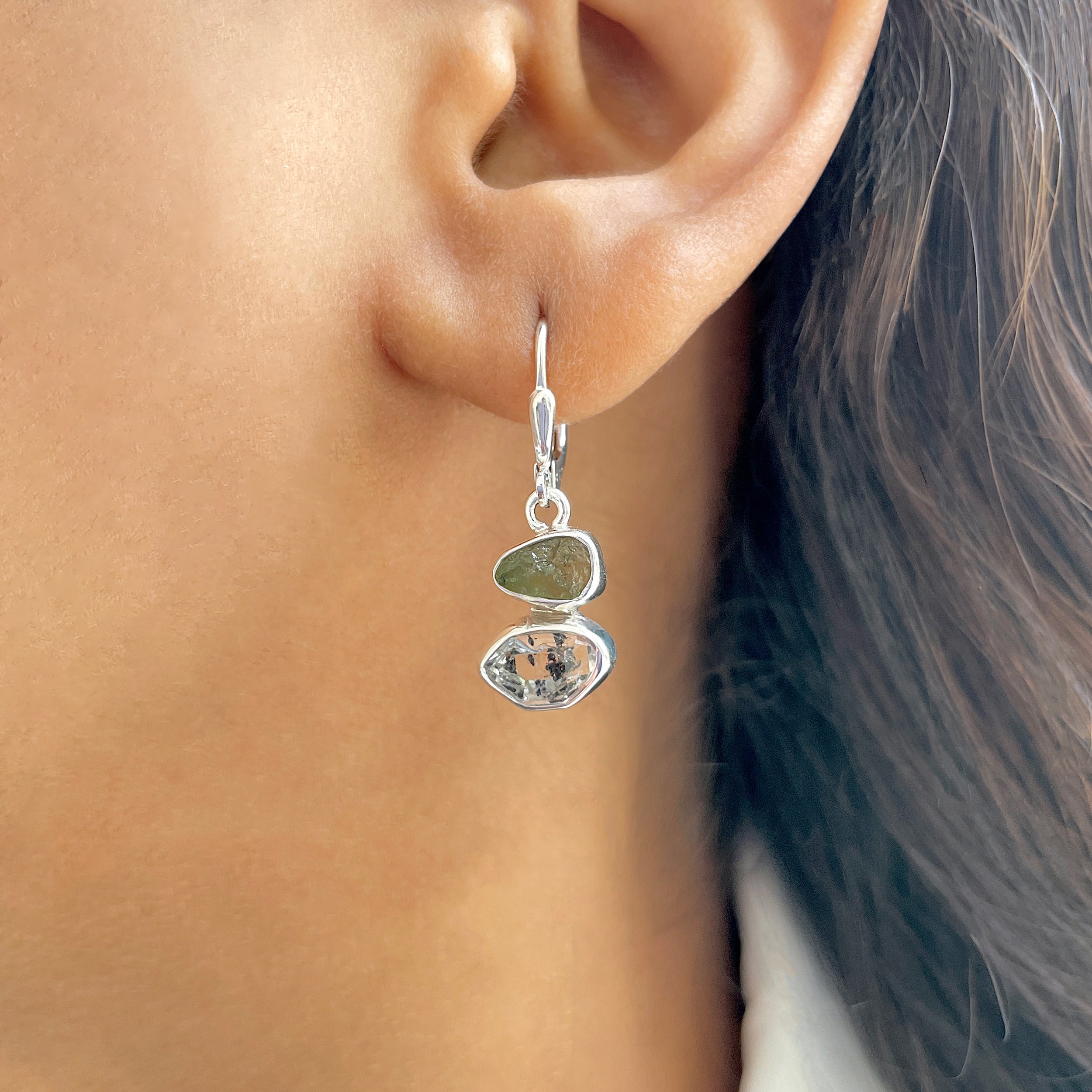 Moldavite Earring-(MLD-E-6.)