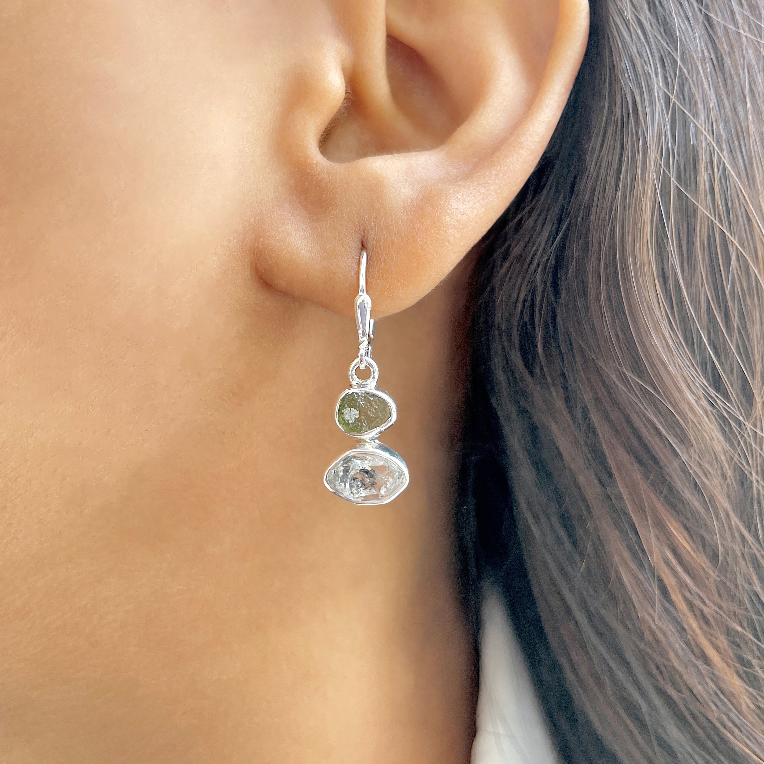 Moldavite Earring-(MLD-E-7.)