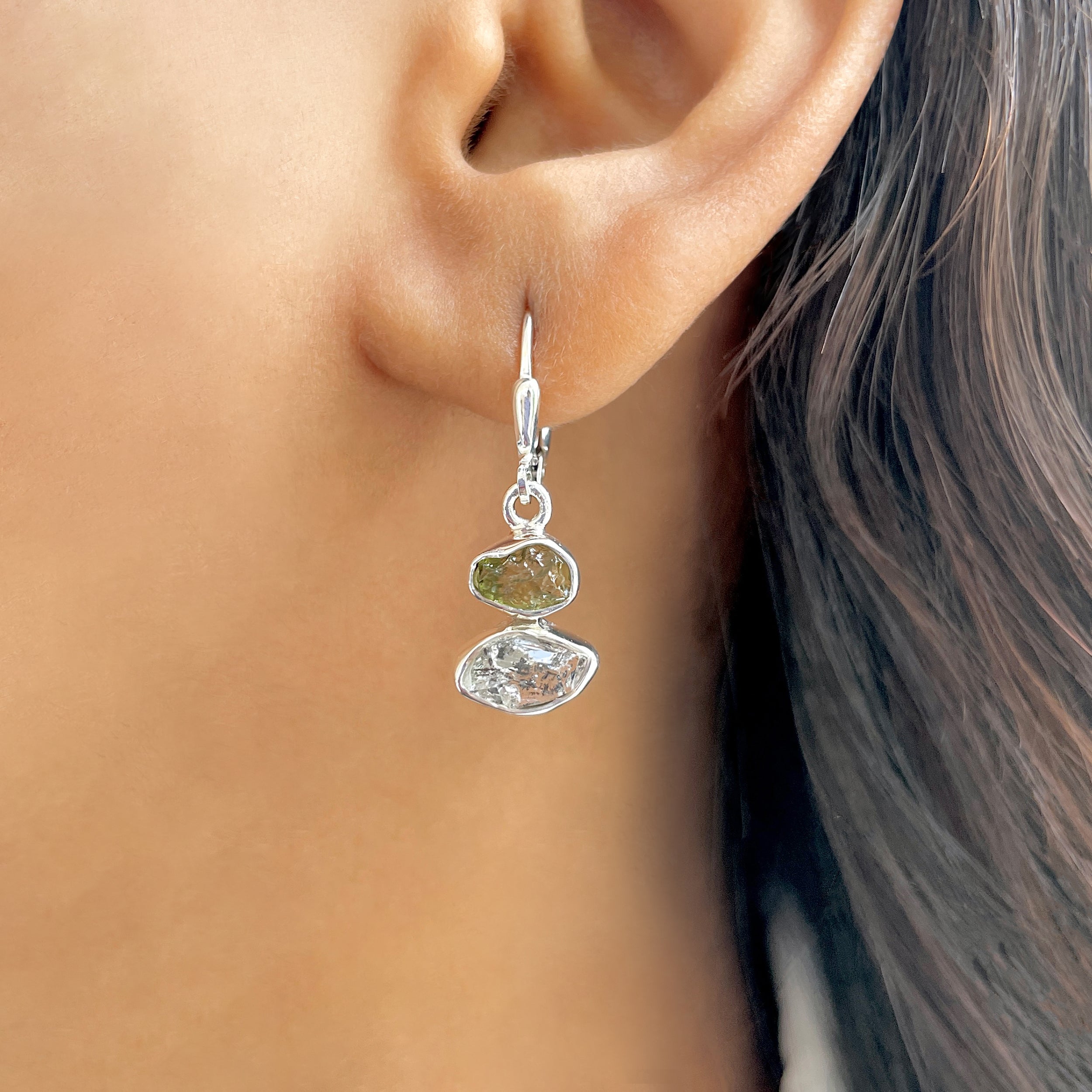 Moldavite Earring-(MLD-E-9.)