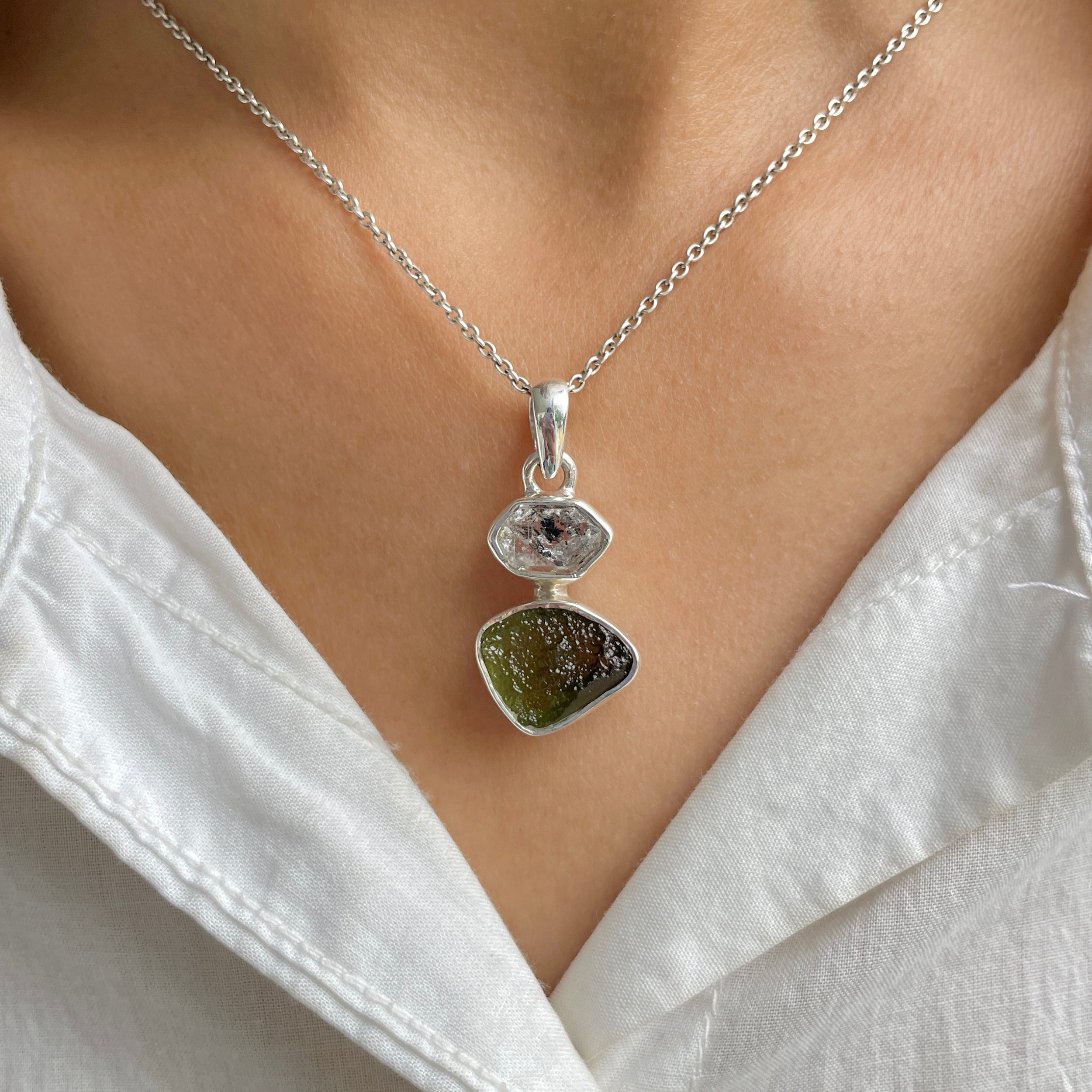 Moldavite Pendant-(MLD-P-10.)