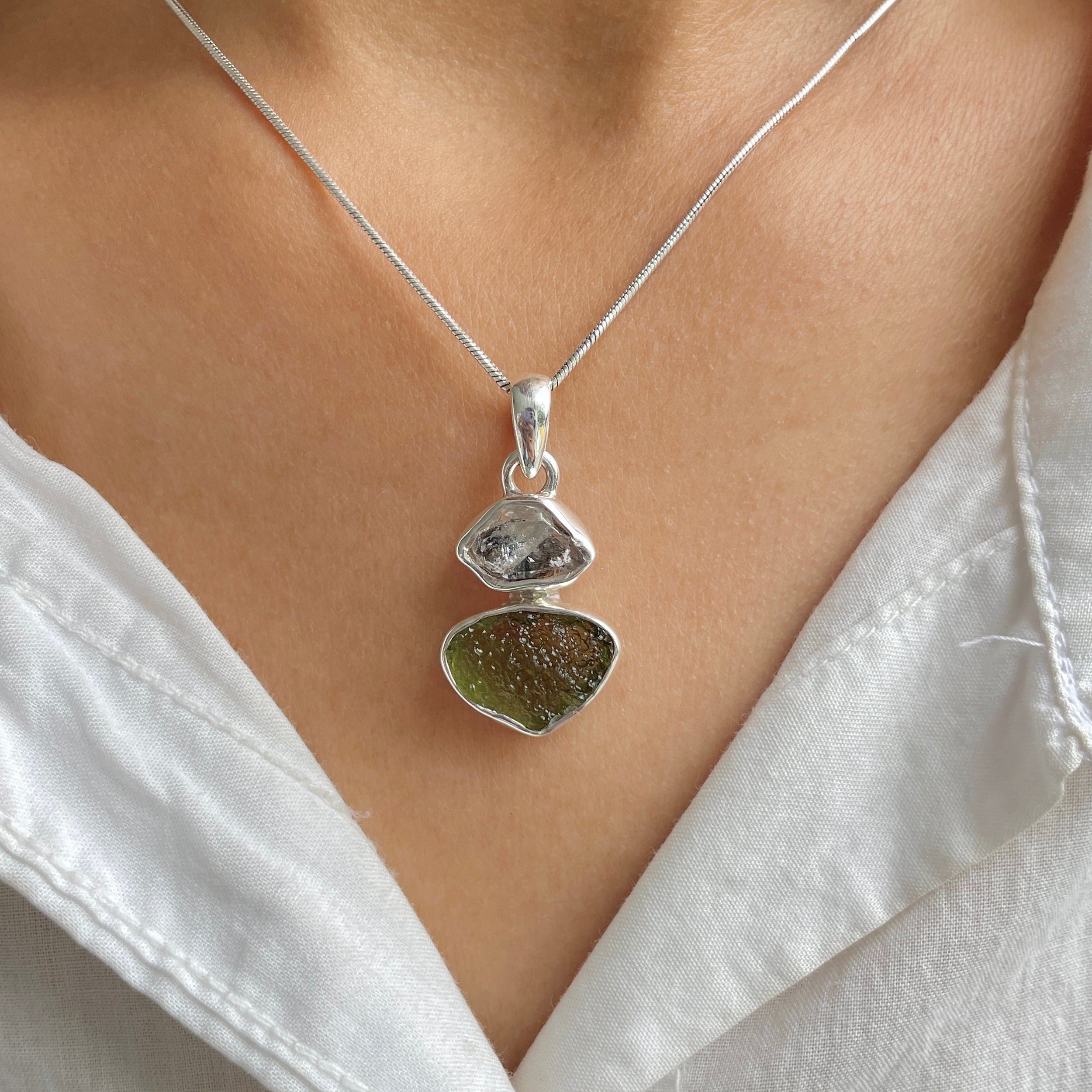 Moldavite Pendant-(MLD-P-12.)