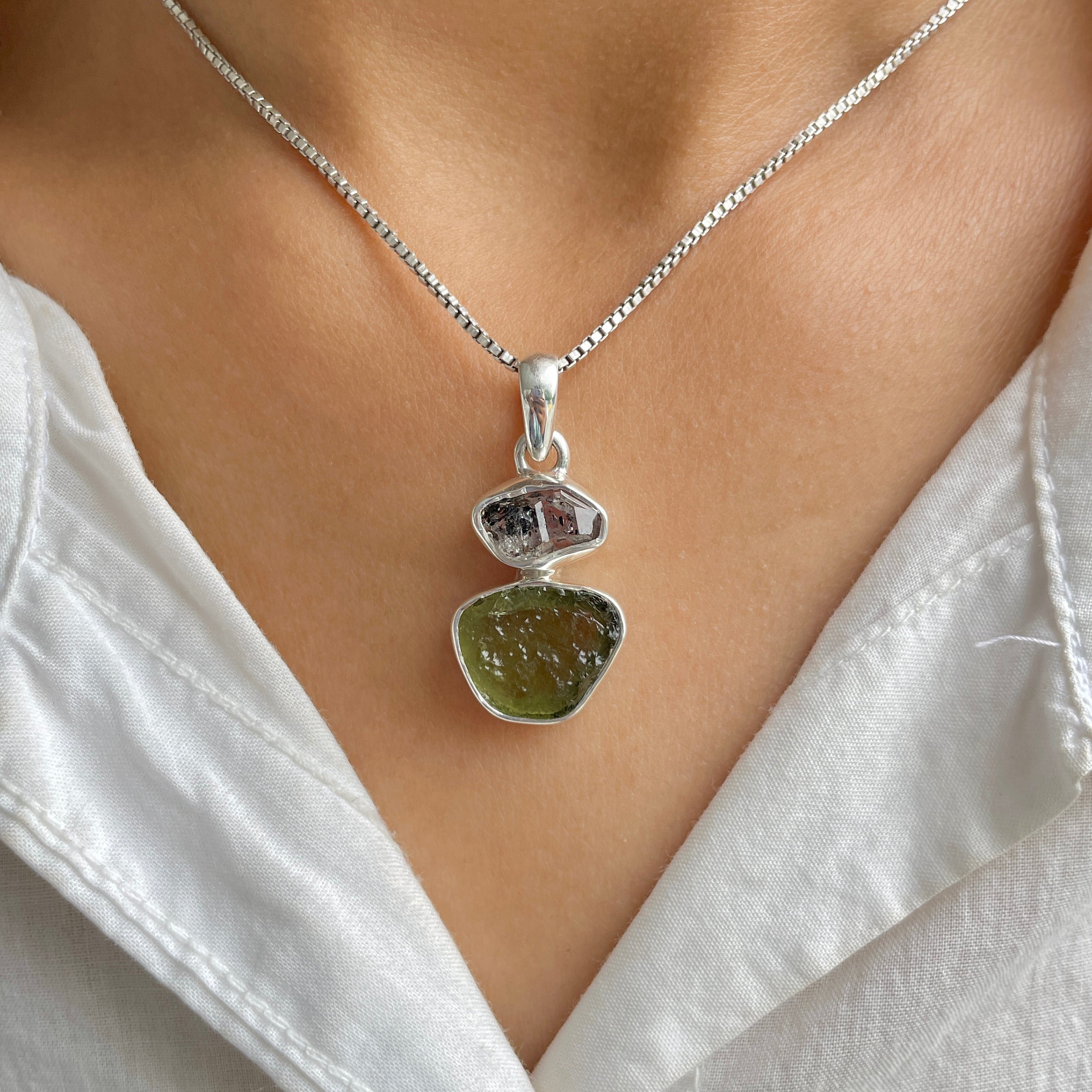 Moldavite Pendant-(MLD-P-25.)