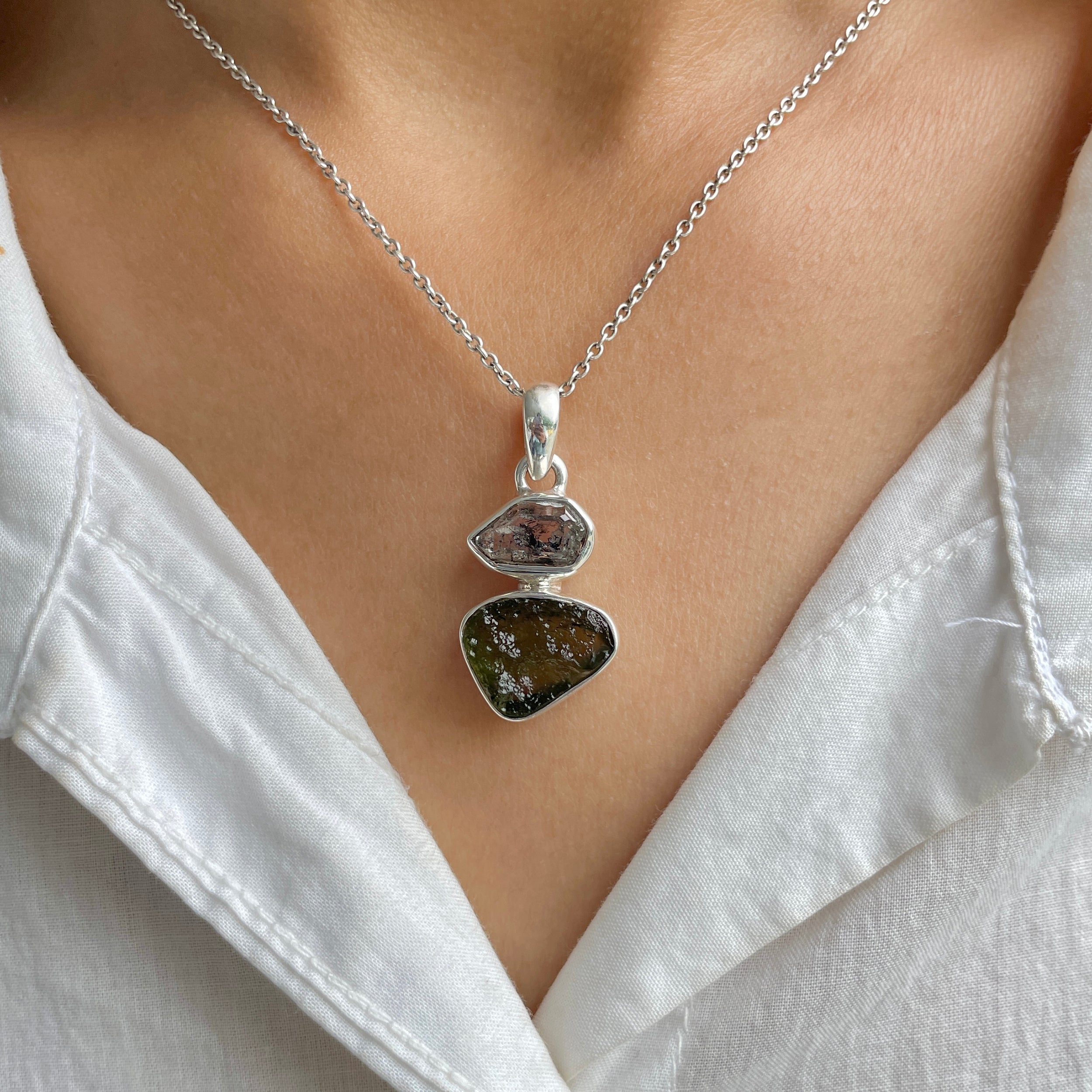 Moldavite Pendant-(MLD-P-27.)