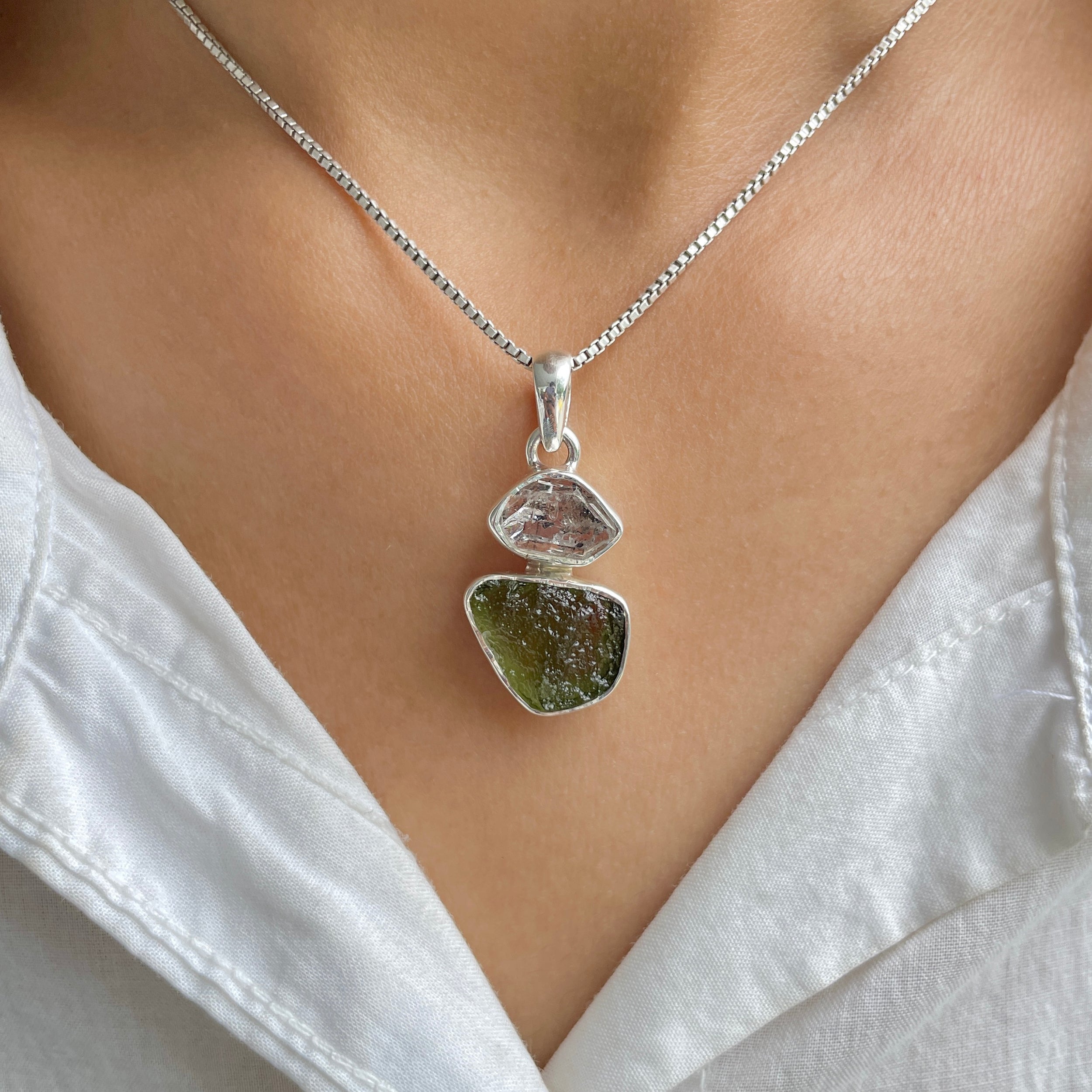 Moldavite Pendant-(MLD-P-34.)