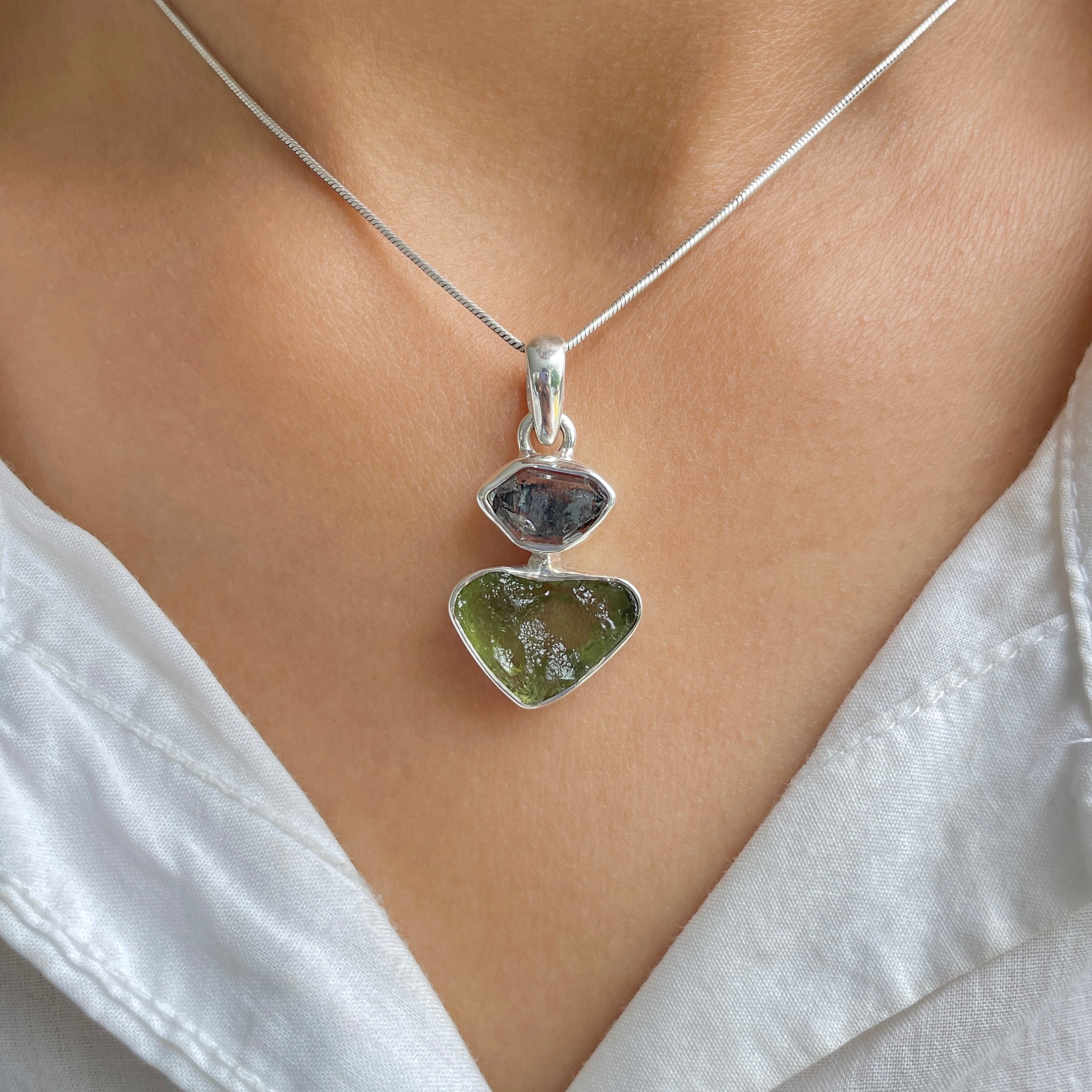 Moldavite Pendant-(MLD-P-38.)