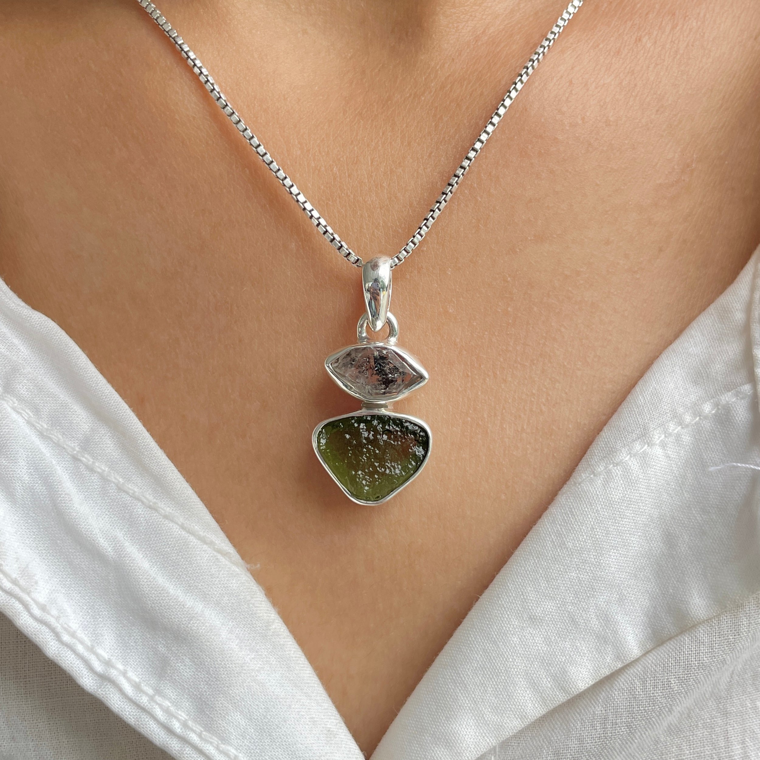 Moldavite Pendant-(MLD-P-5.)