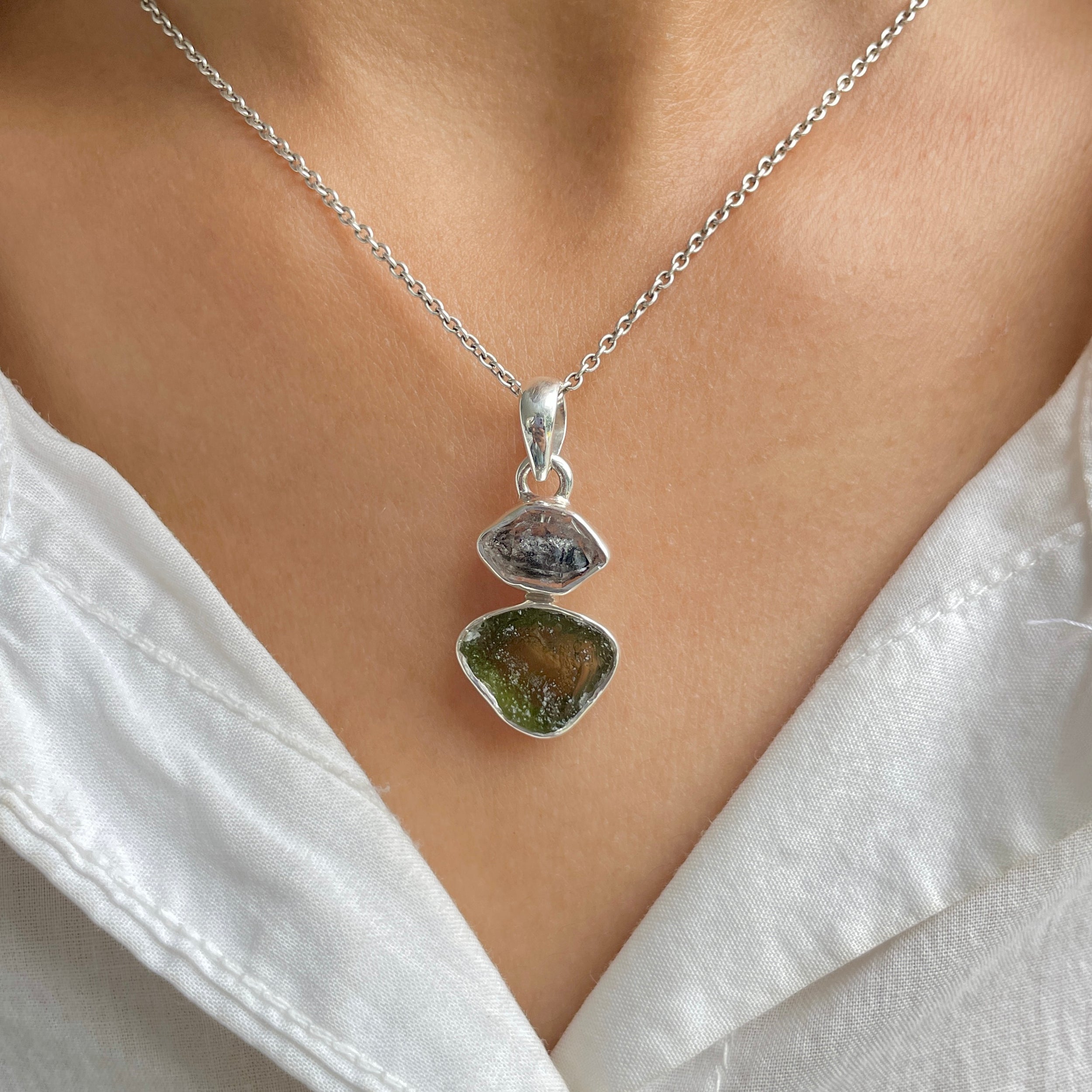 Moldavite Pendant-(MLD-P-7.)