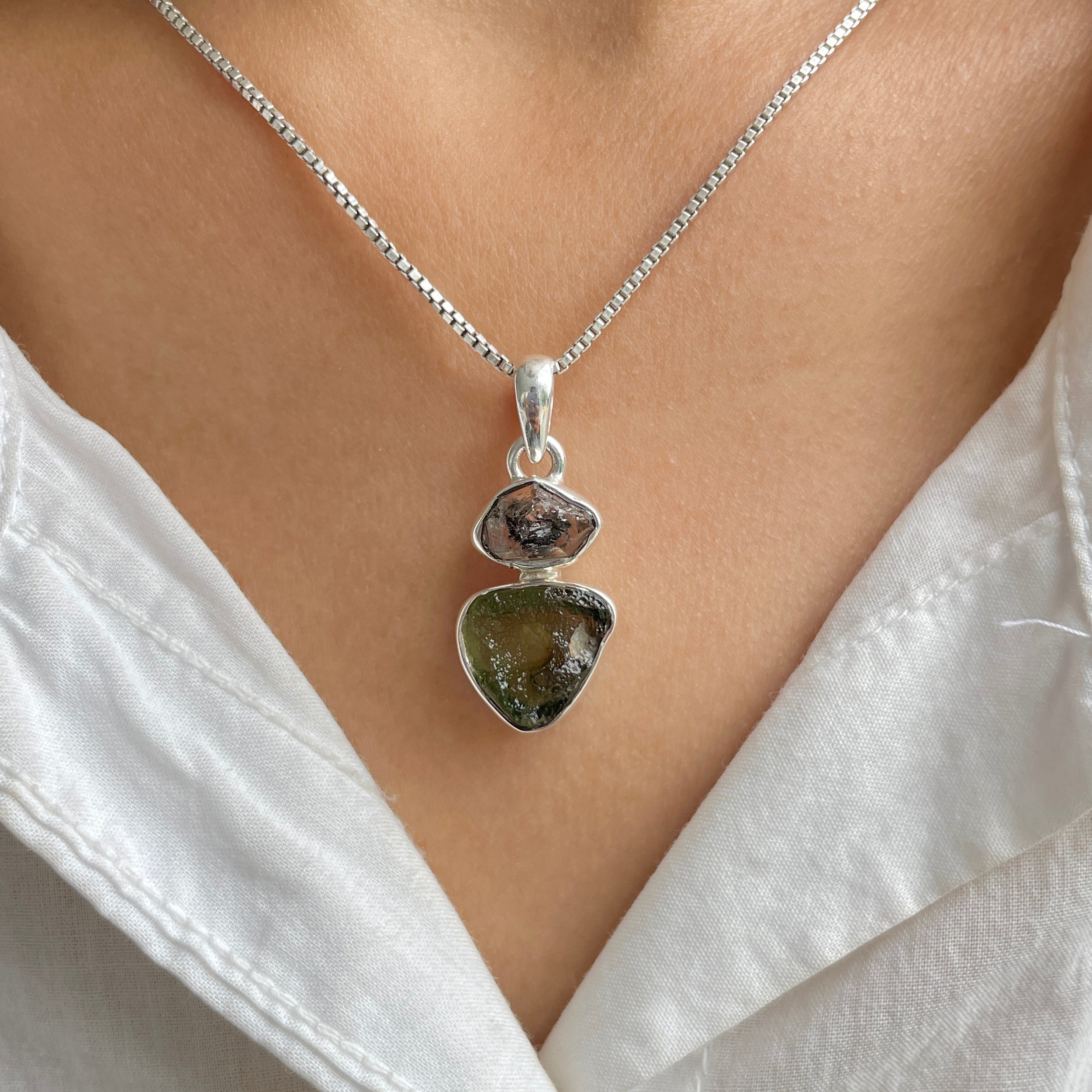 Moldavite Pendant-(MLD-P-8.)