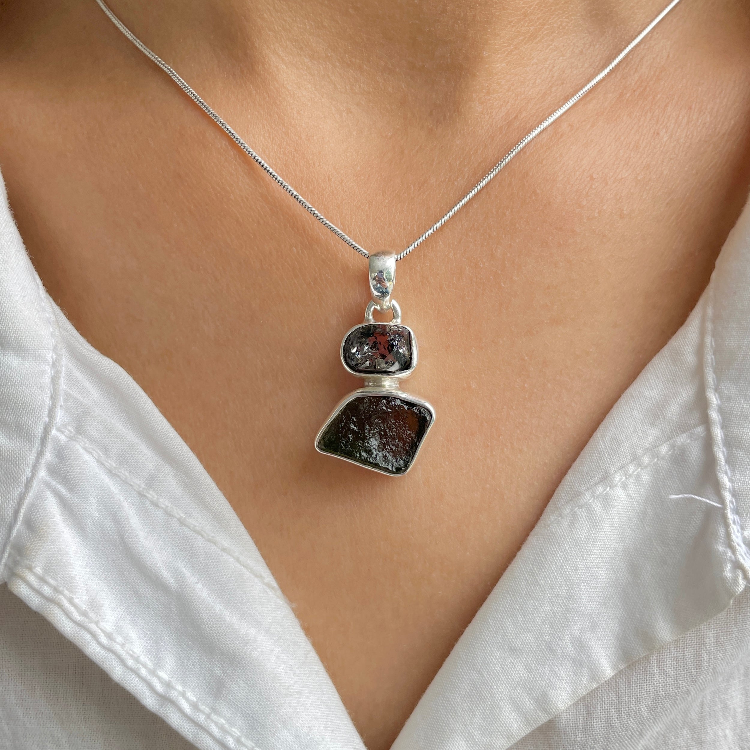 Moldavite Pendant-(MLD-P-9.)