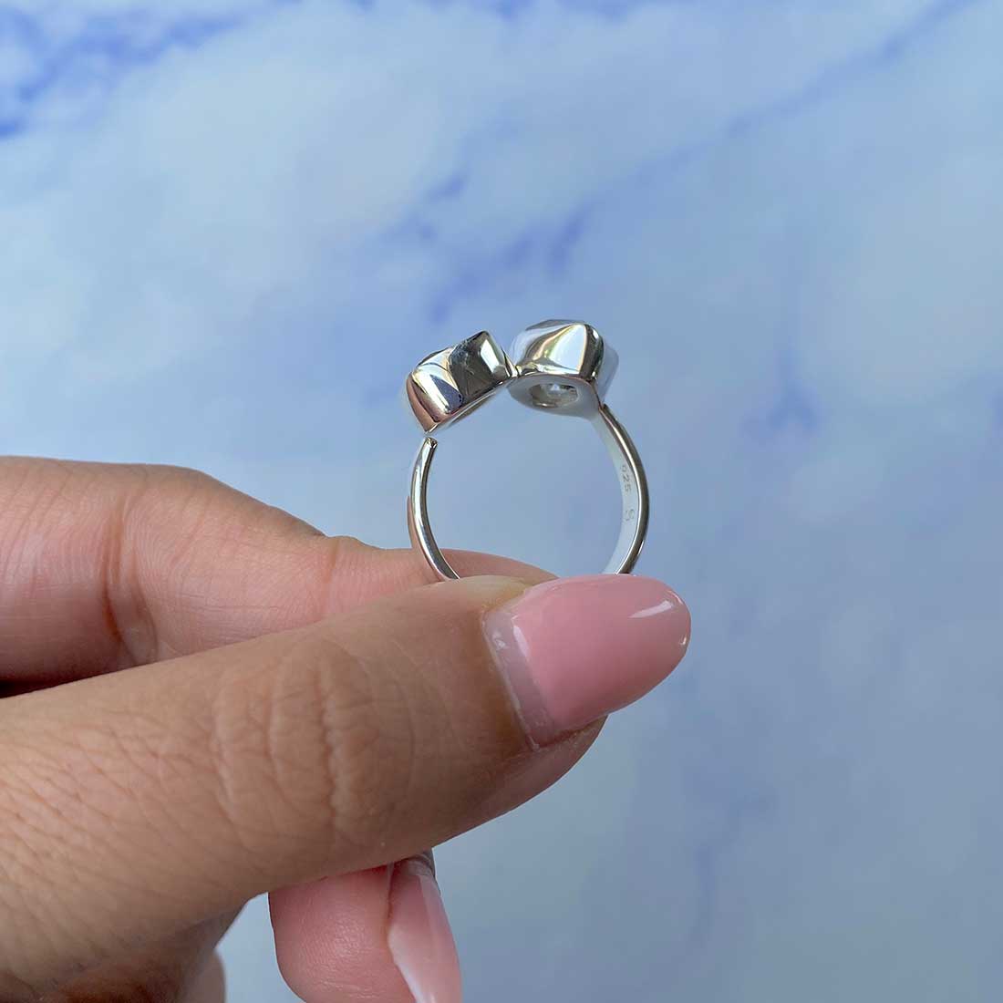 Moldavite Adjustable Ring-(MLD-R-32.)